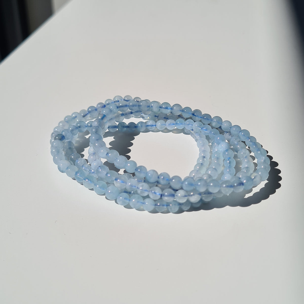 Aquamarine Crystal Beaded Bracelet | 1 Piece