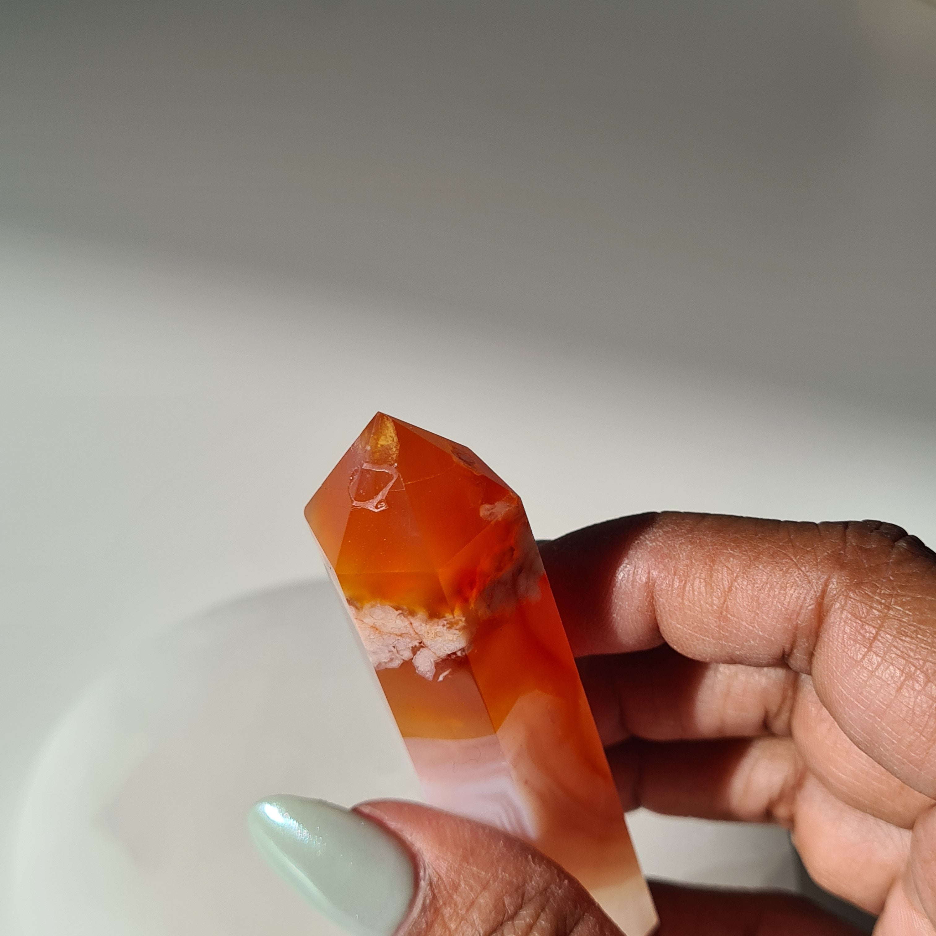 Flower Agate Point | B | 7.5 cm tall