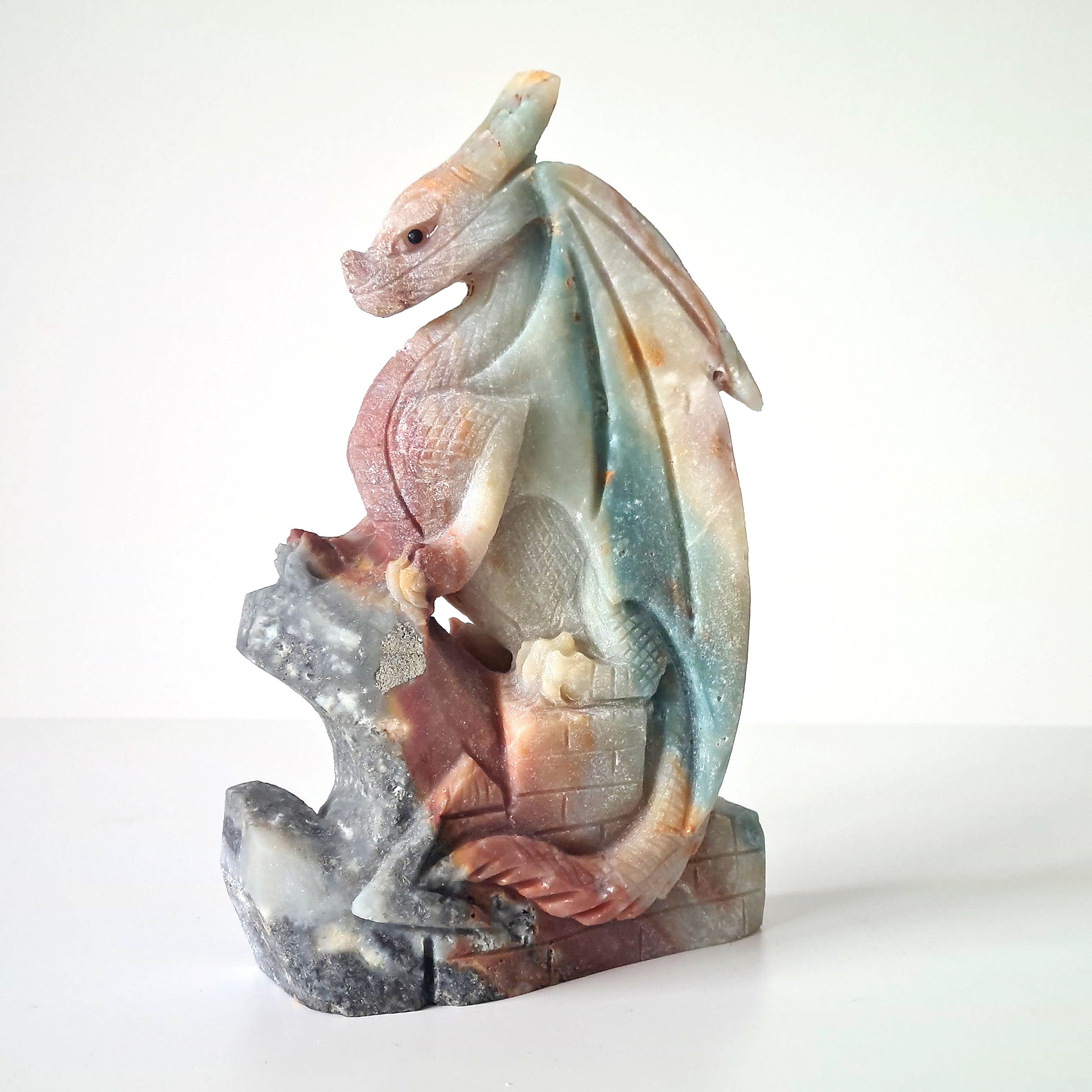 Carribean calcite with pyrite Dragon | 19 cm tall | 1.2 kg