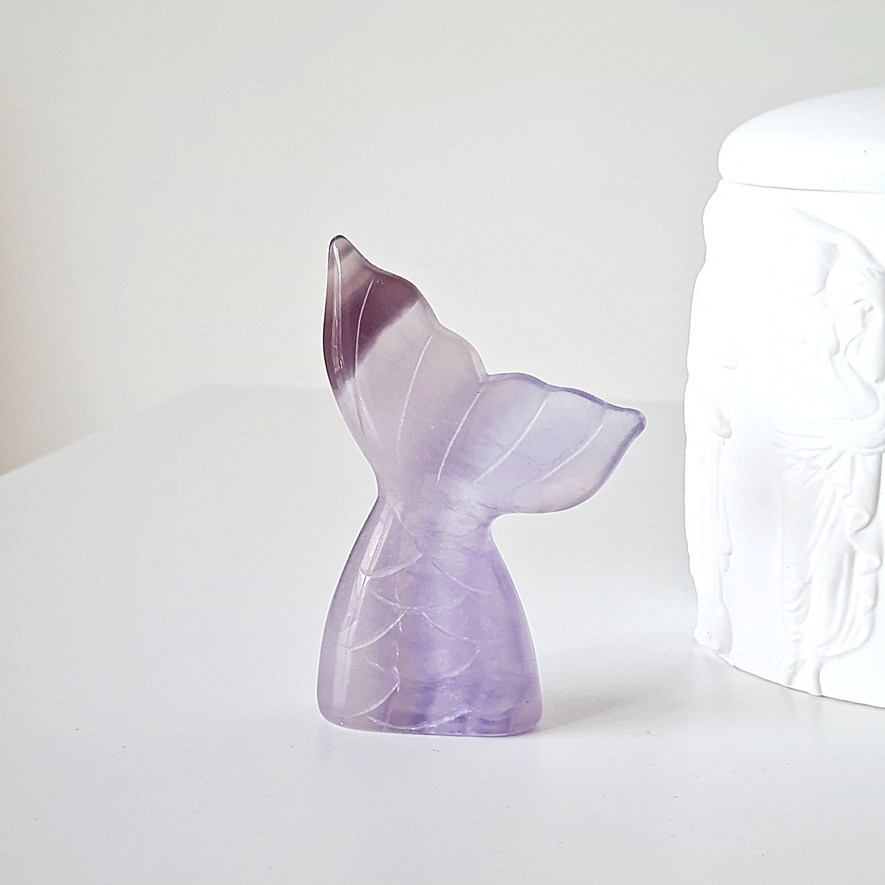 Lilac Fluorite Mermaid Tail | B