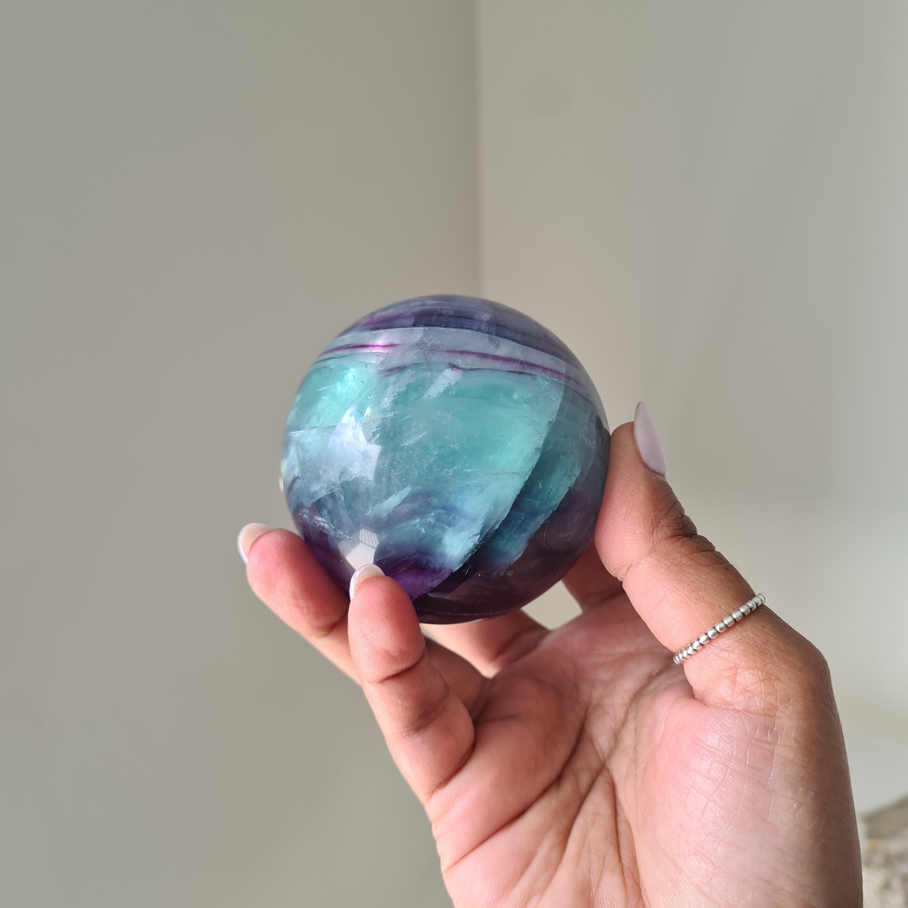 Intergalactic Fluorite with stand | k | 6.3 cm