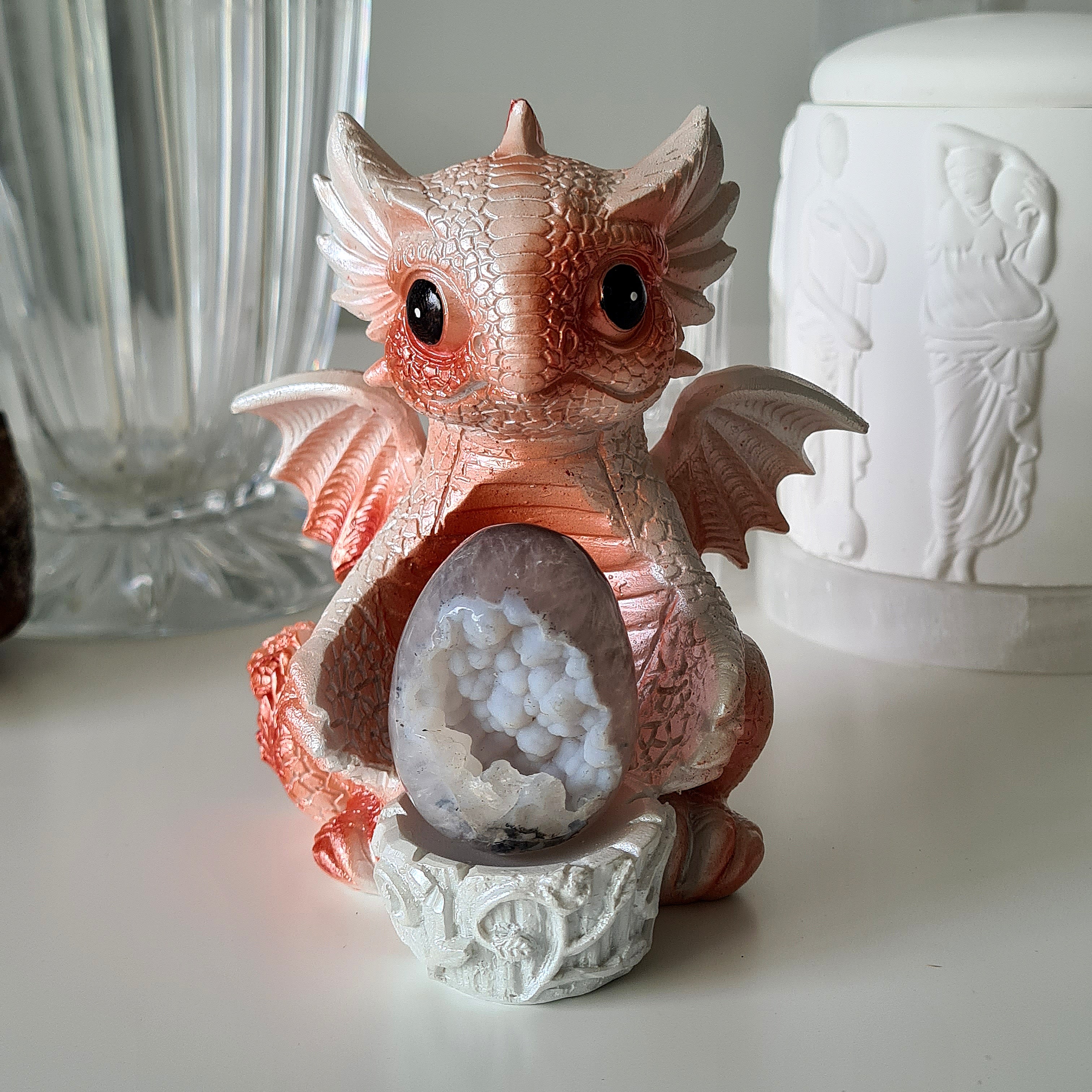 Mystic Dragon With Agate Egg