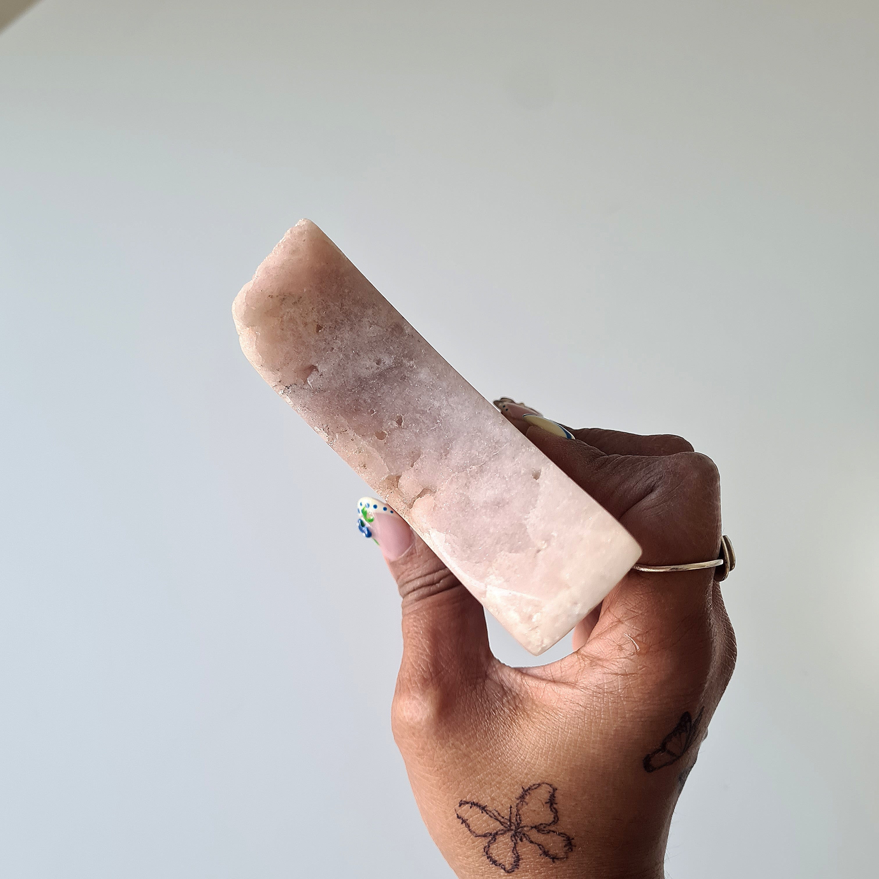 Pink Amethyst Triple Moon | B | 600g | Appx 15 cm