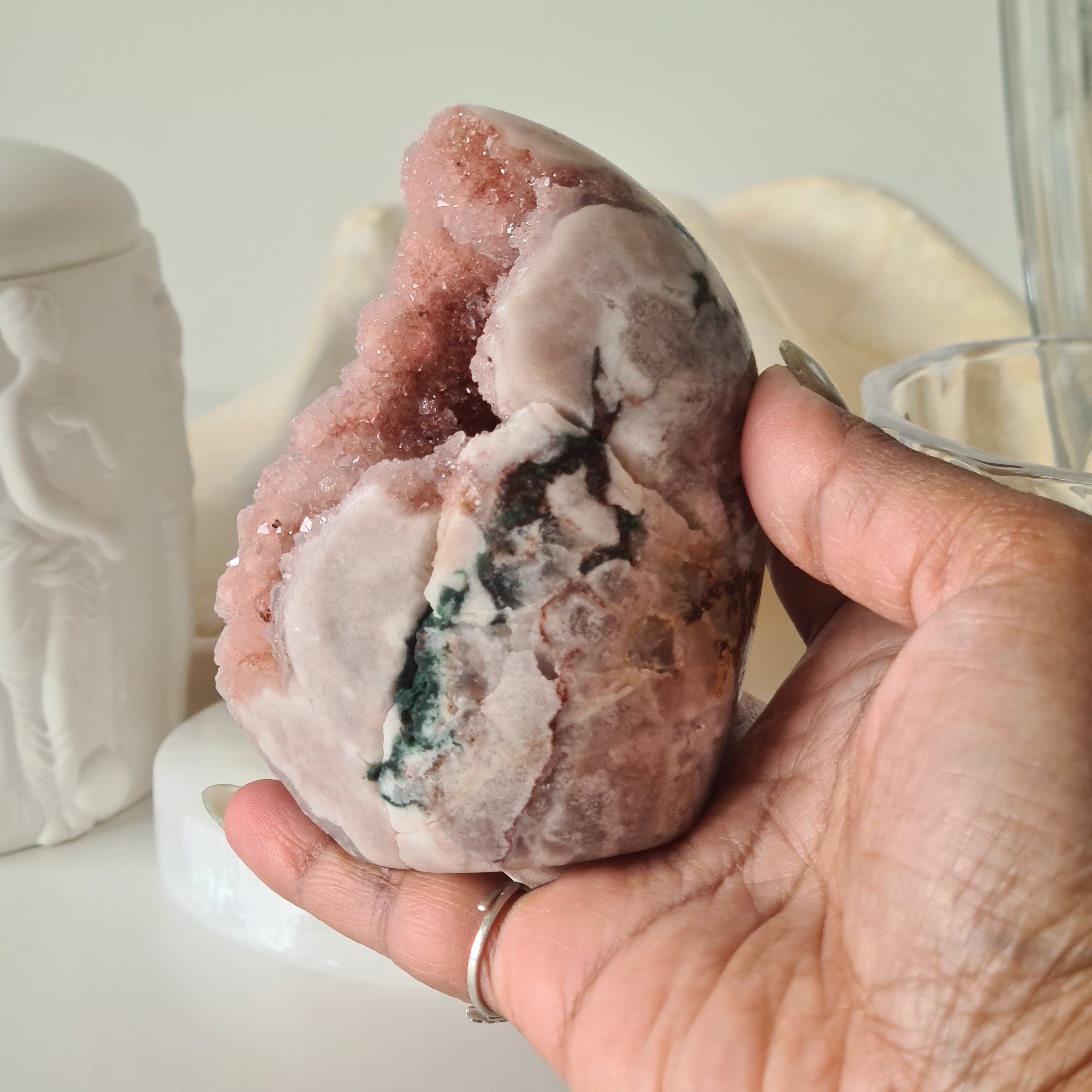 Flower Agate Pink Amethyst | G | 350 g