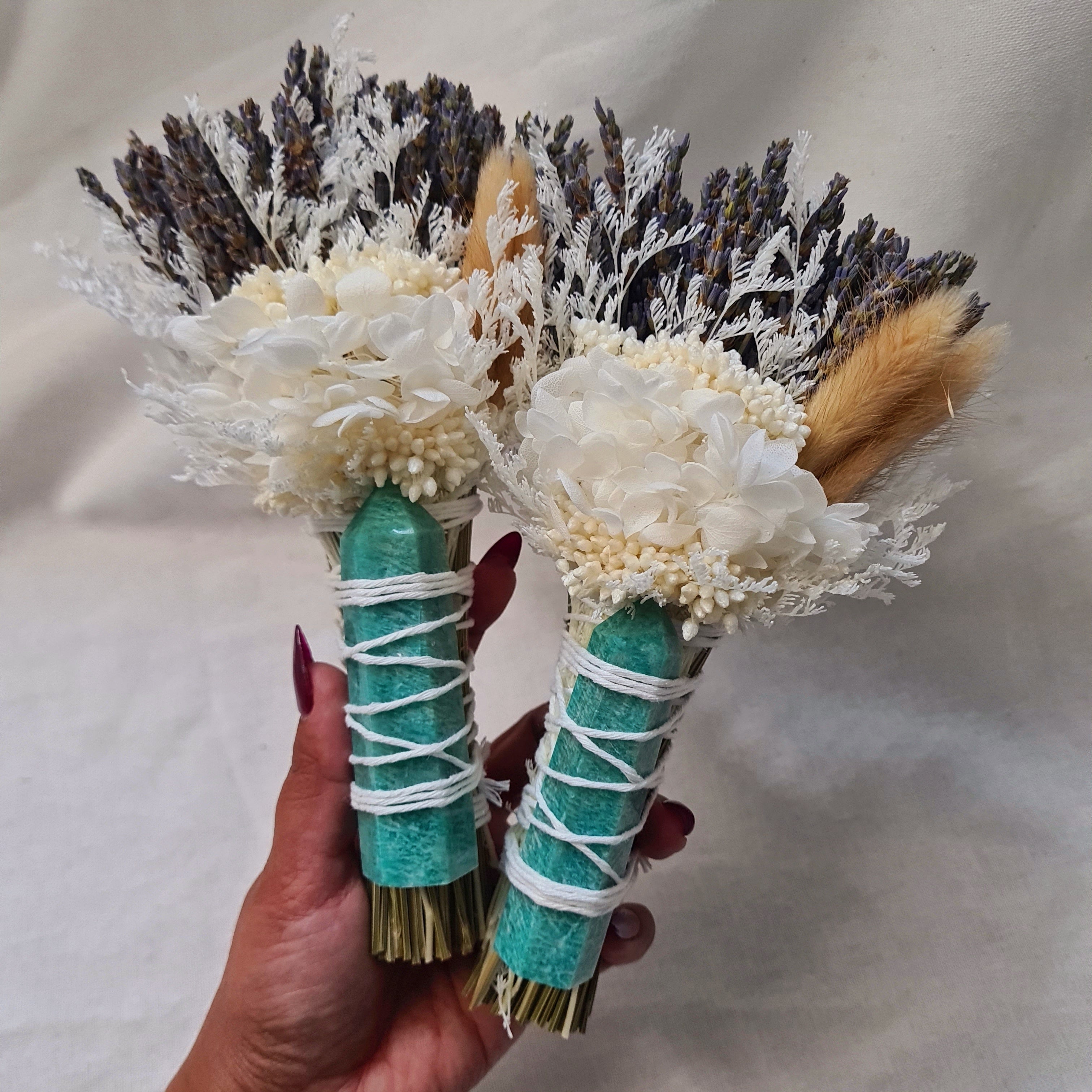 Manifestation | Amazonite Flower Wand | 1 piece