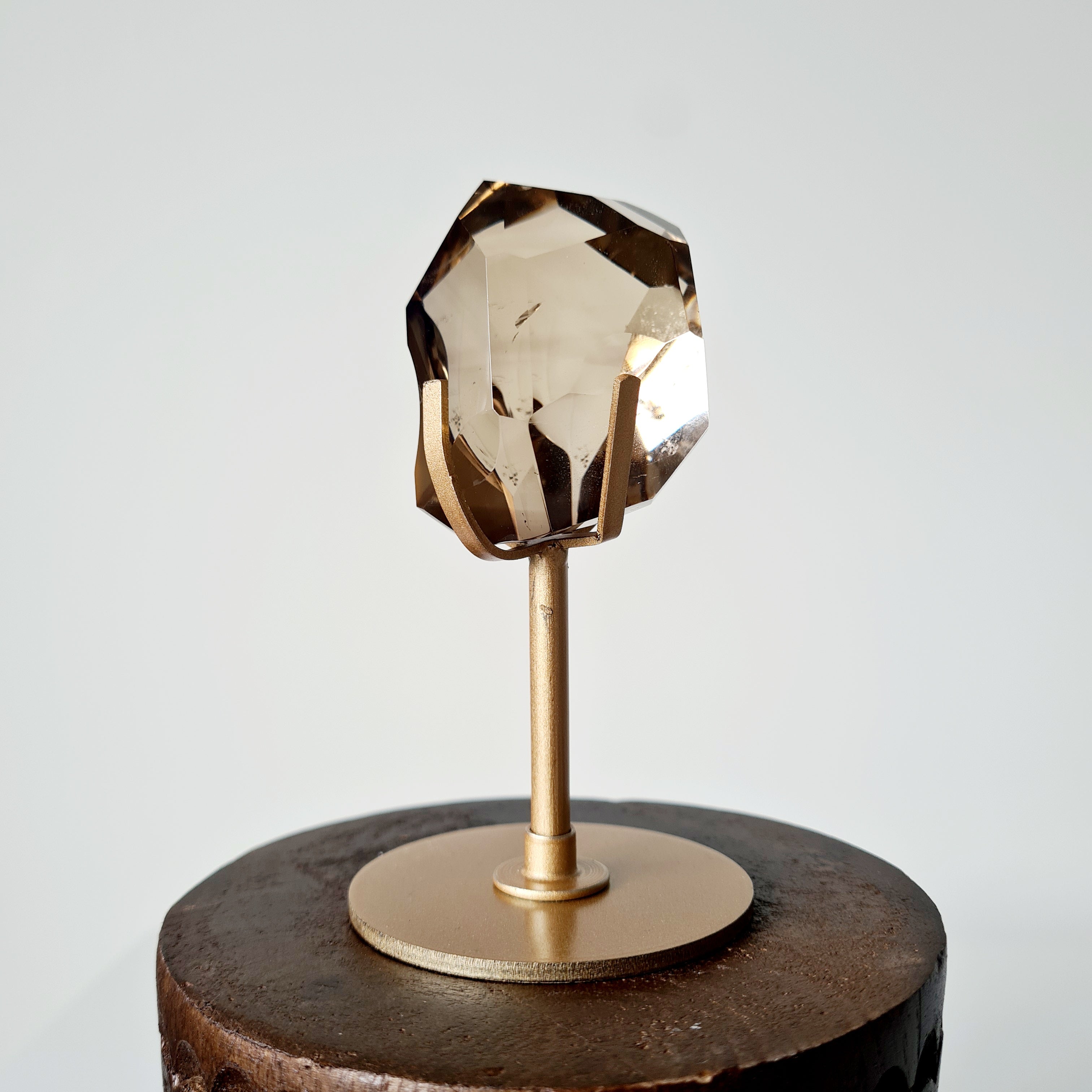 Smokey Quartz Free form on stand | 10.8 cm tall with stand | B