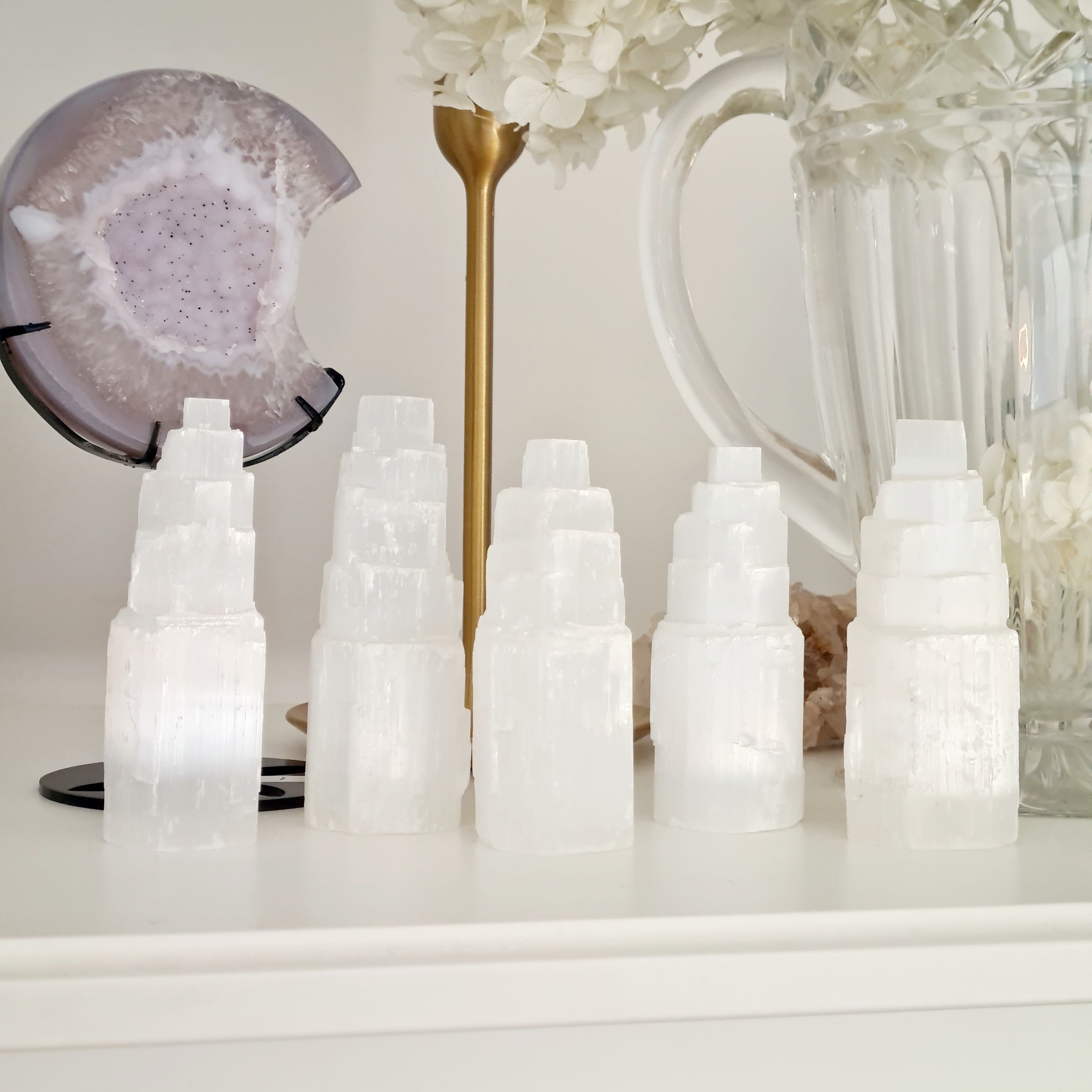 Selenite Castle | 9-10 cm | 1 Piece