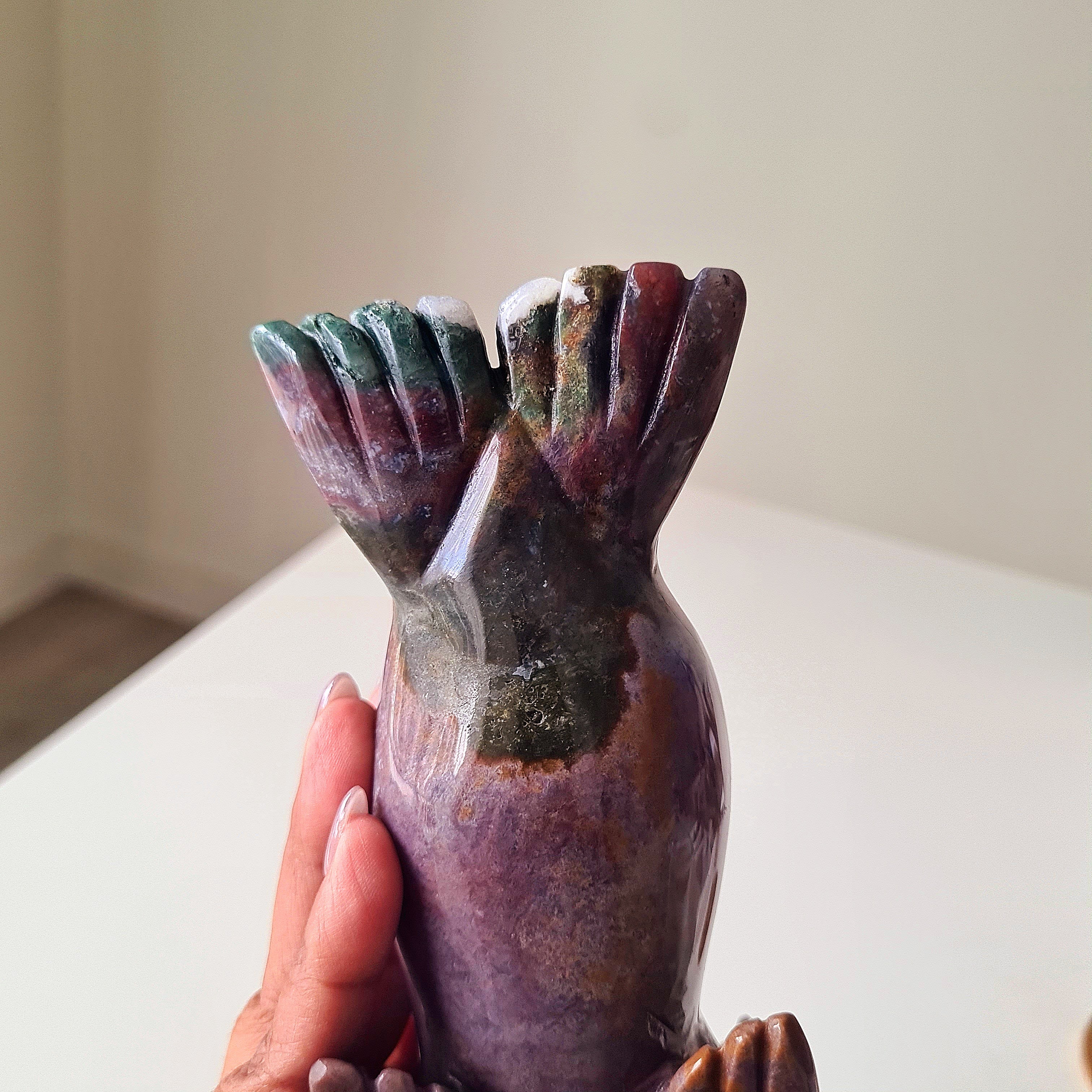 Ocean Jasper Seal Carving 🦭