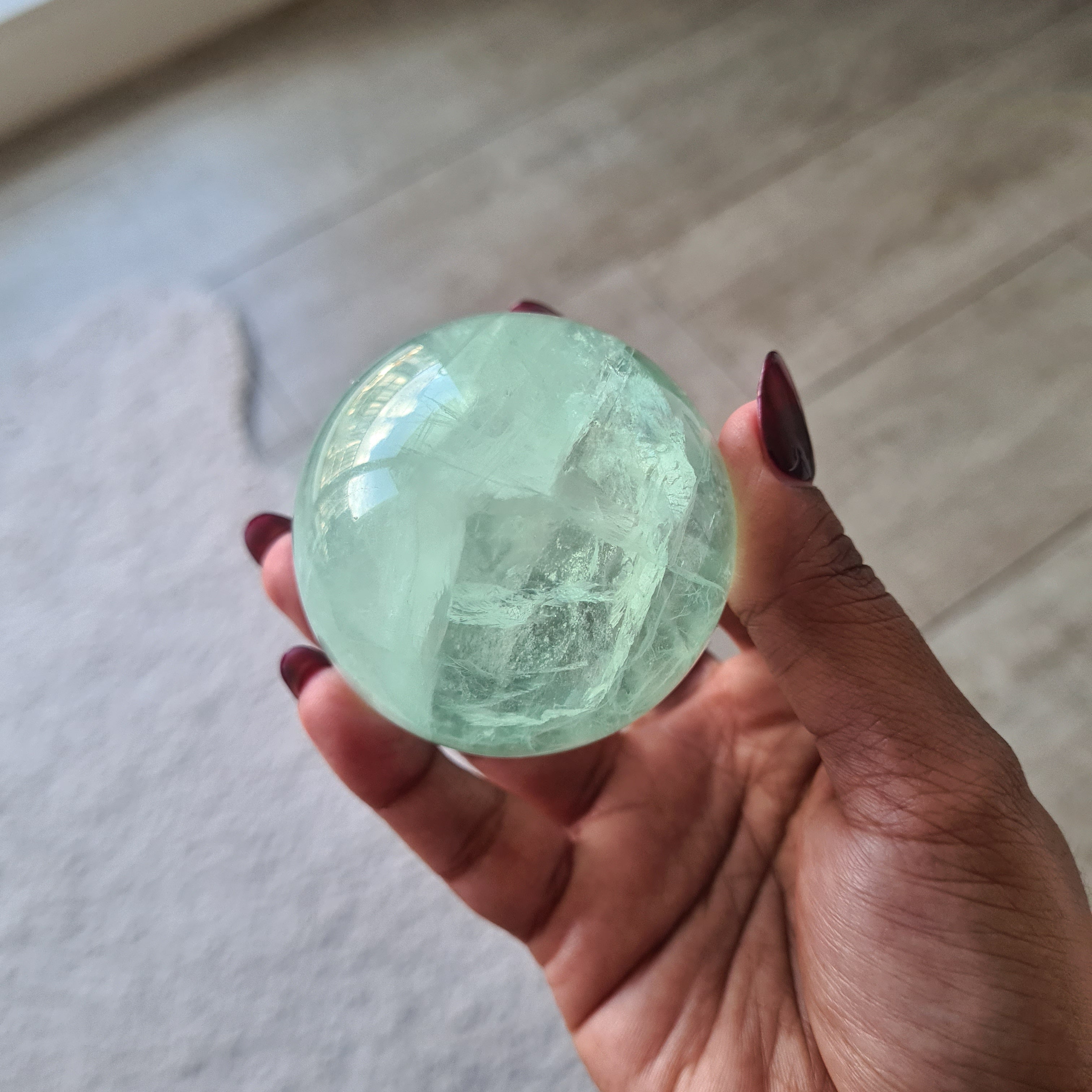 Blue Lake Fluorite with stand  | B |  298 g