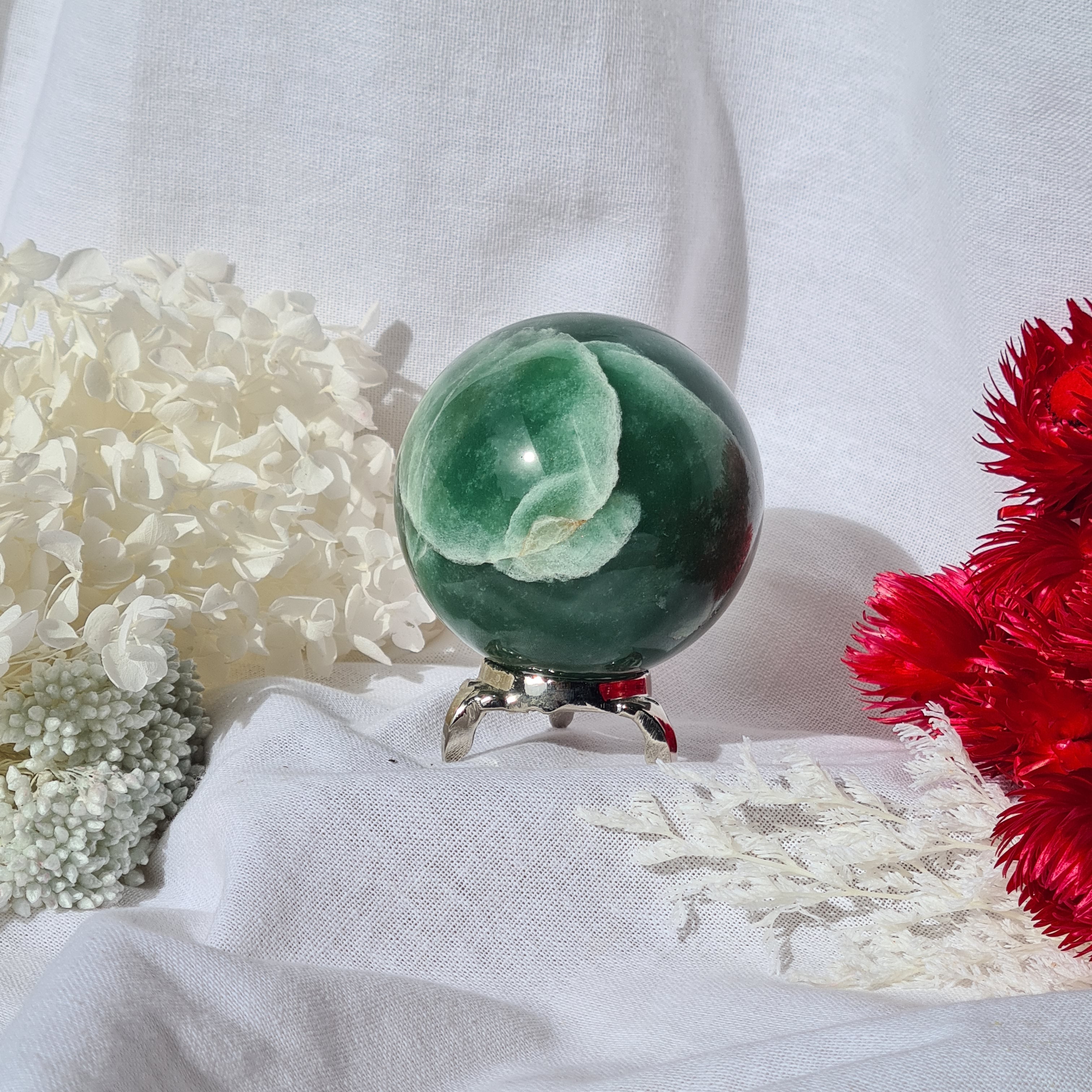 Green Aventurine- Sphere with stand