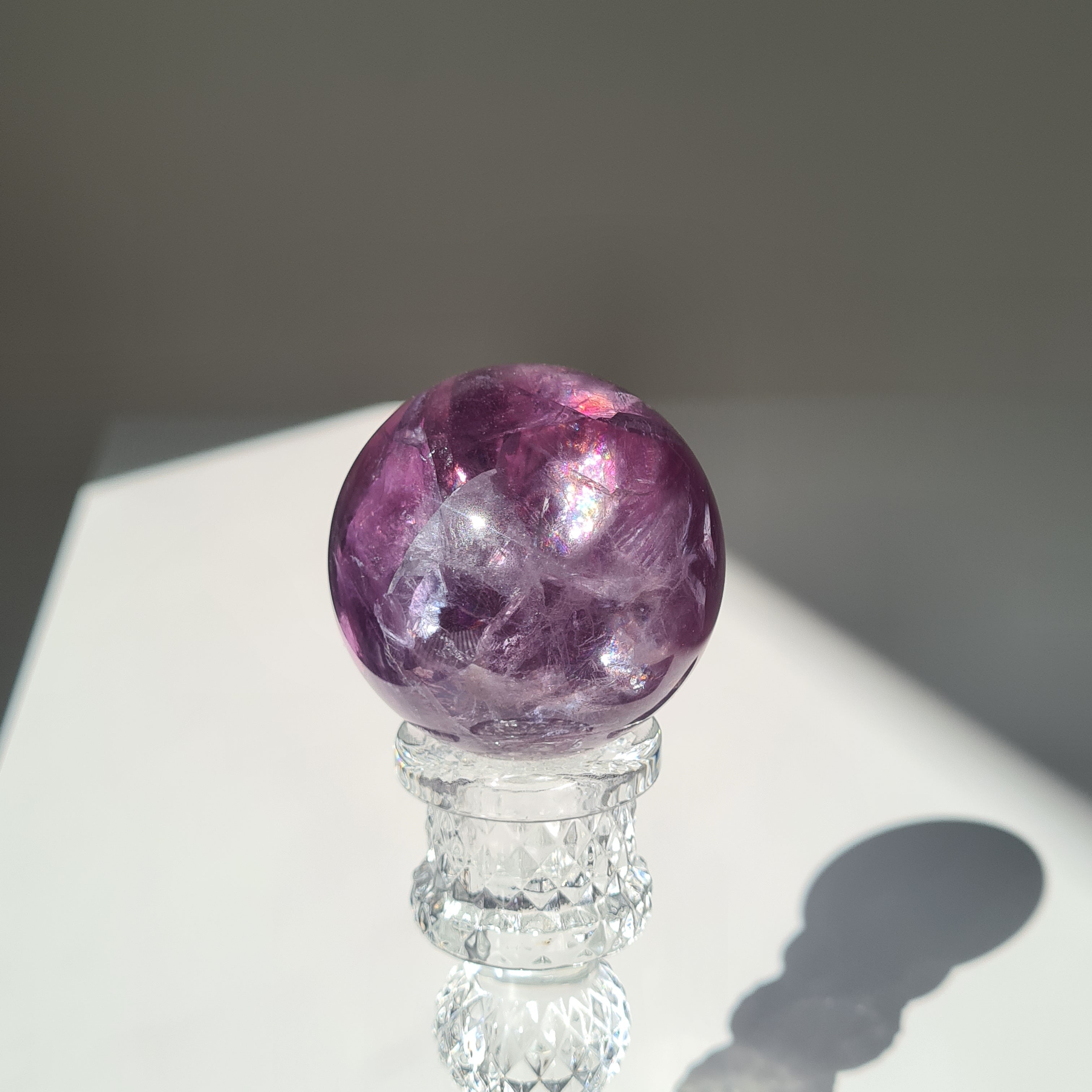 Intergalactic Fluorite with stand | H | 225g | 5.1 cm