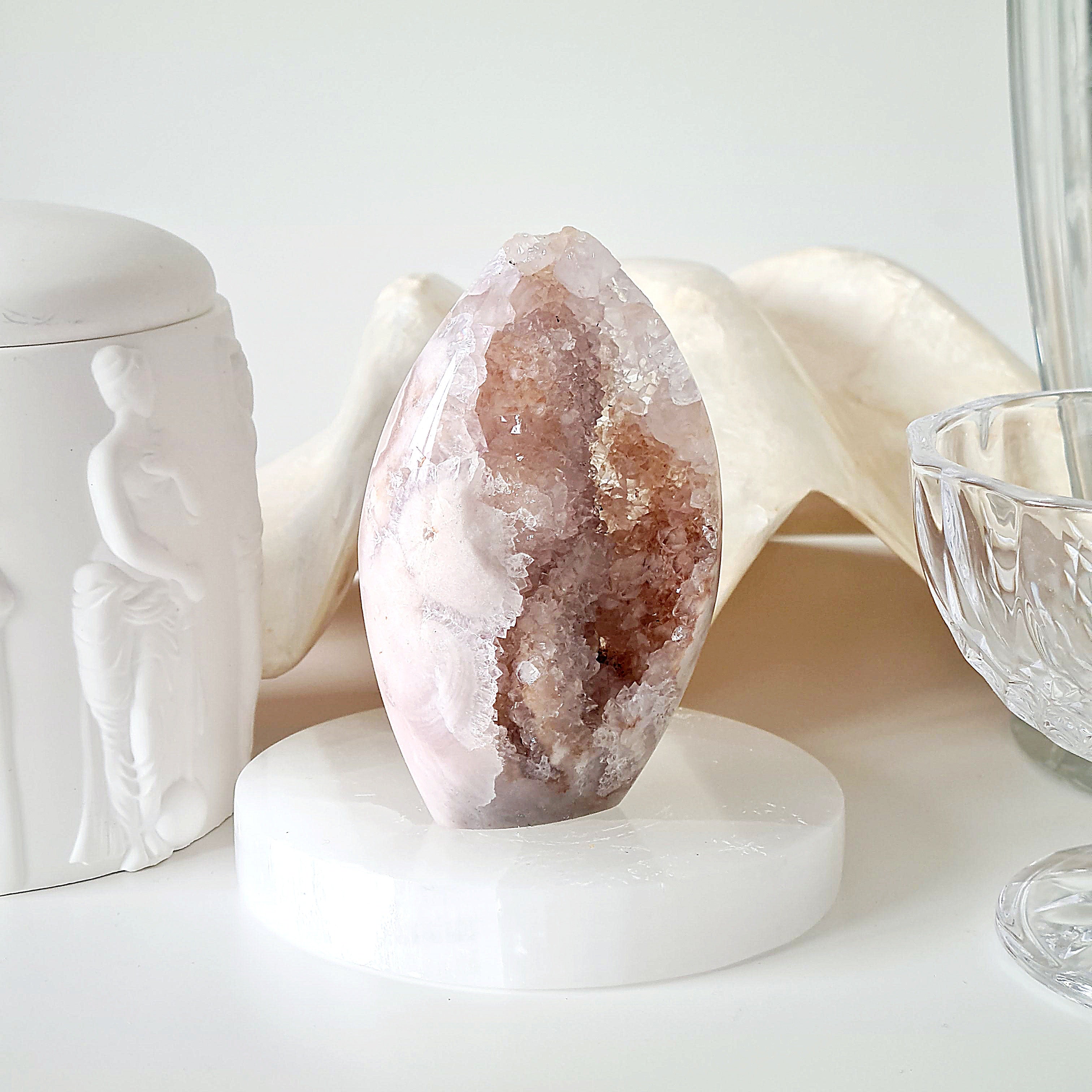 Flower Agate Pink Amethyst | C | 203 g