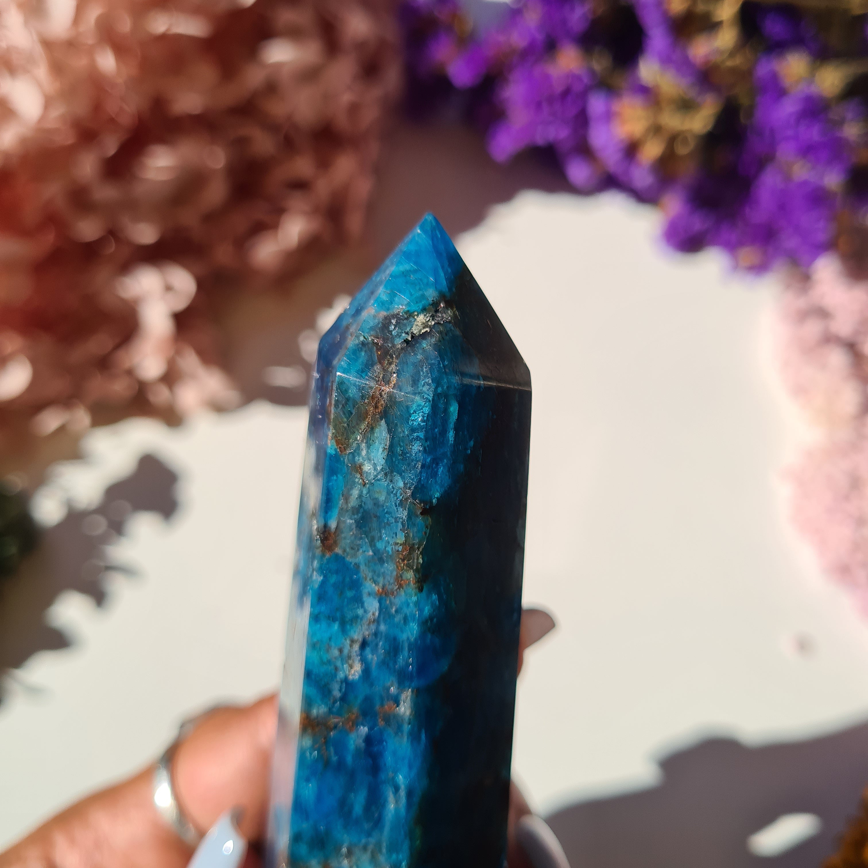 Blue Apatite Tower | 253 g