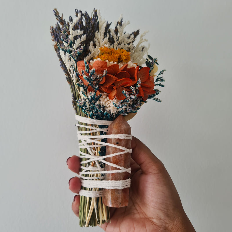 'Inner Joy & Happiness' ~ Sunstone Flower Wand