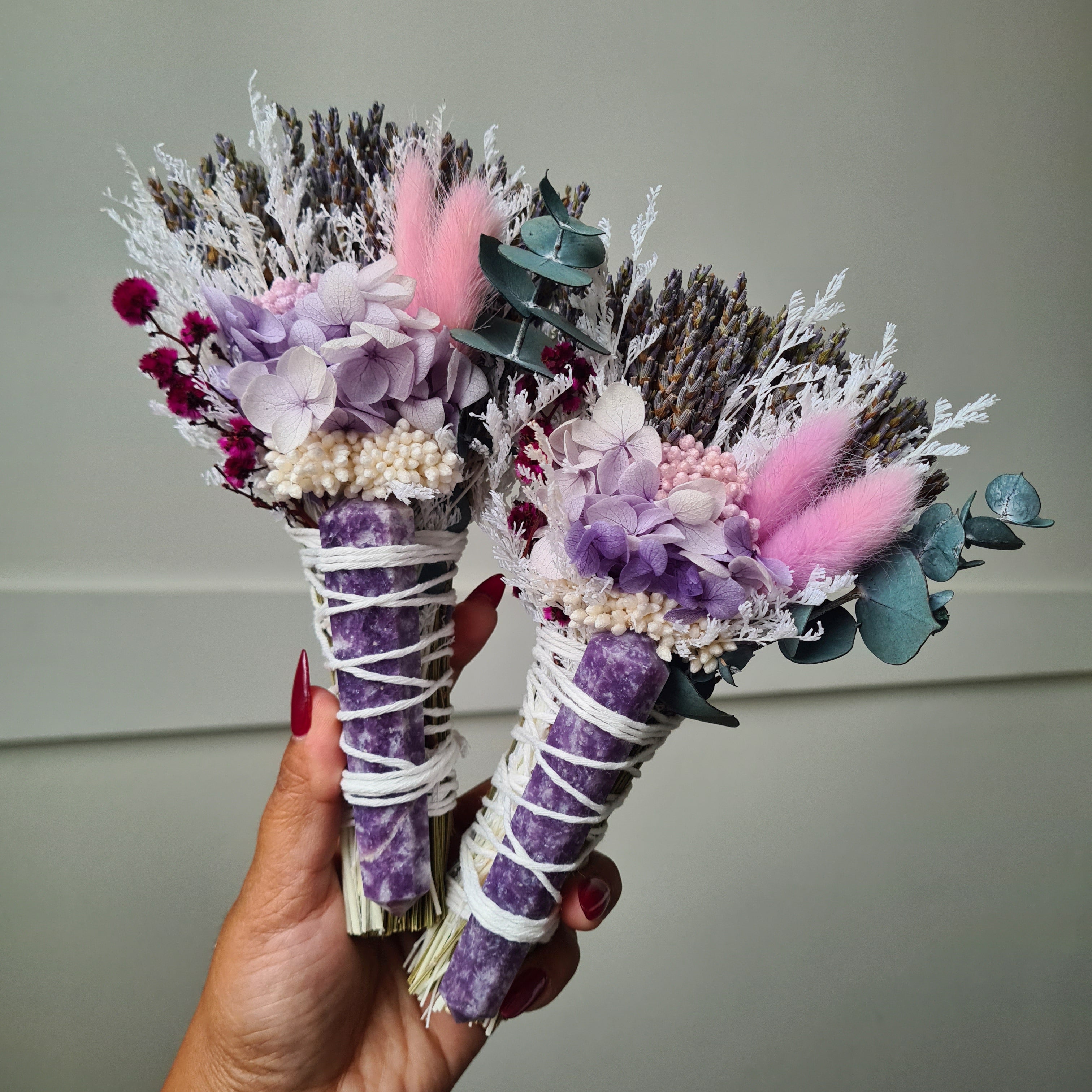 New Beginnings | Lepidolite  Flower Wand | 1 Piece