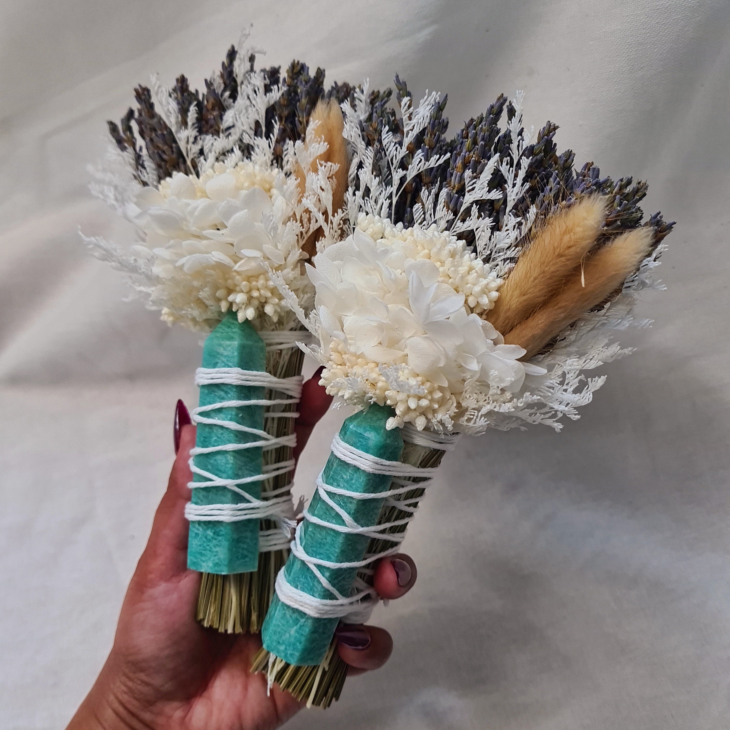 Manifestation | Amazonite Flower Wand | 1 piece