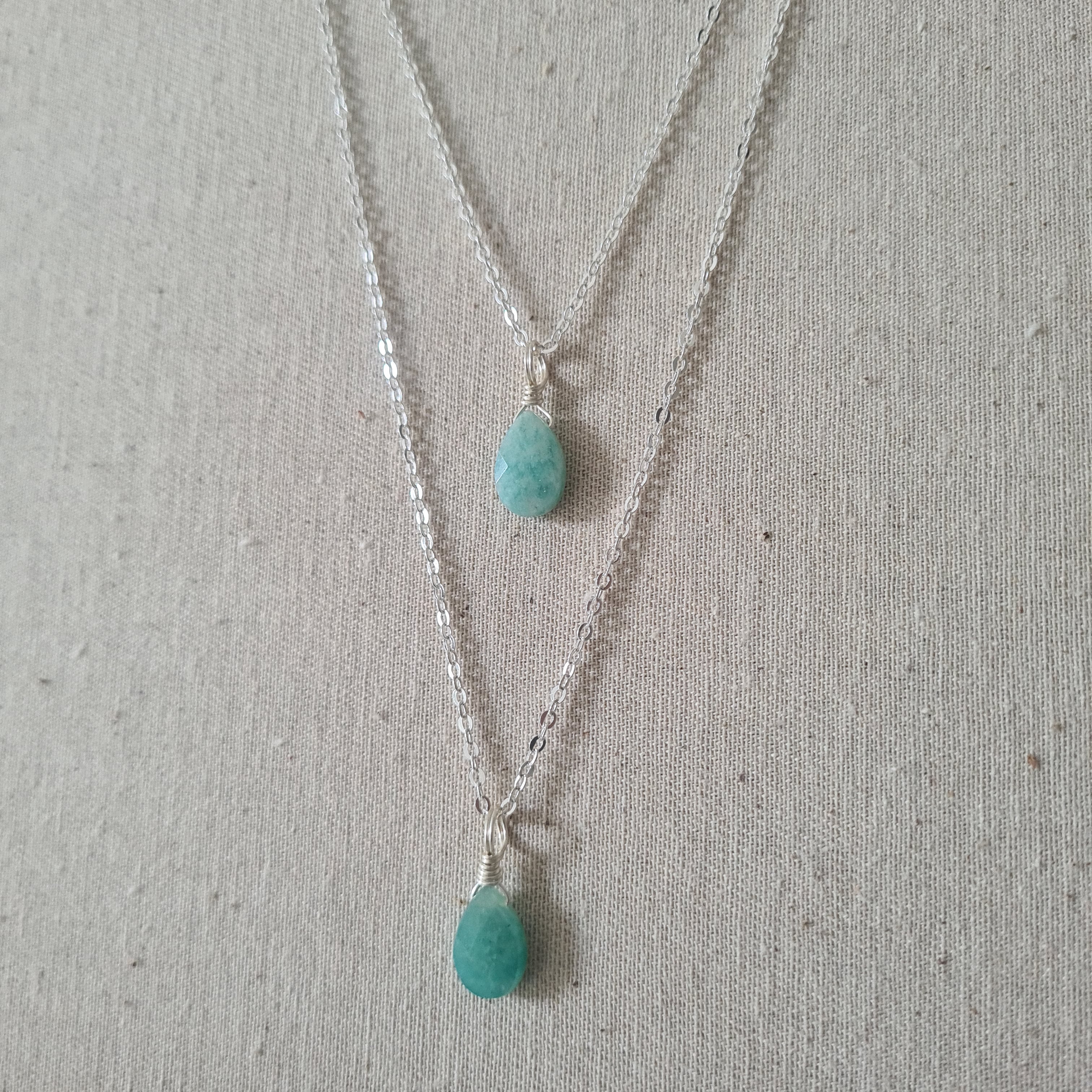 'Amazonite' Necklace ~ Manifestation (Silver)