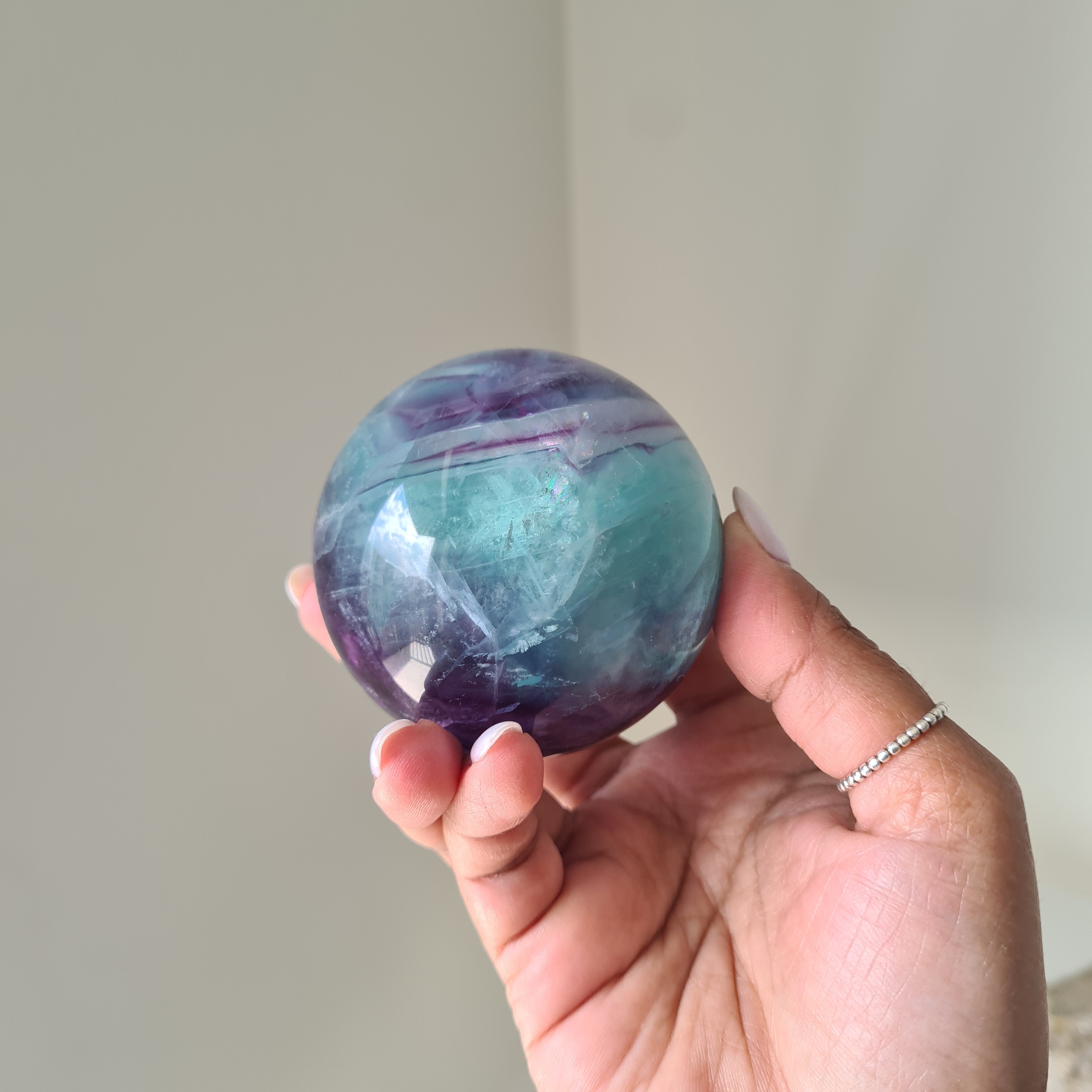 Intergalactic Fluorite with stand | k | 6.3 cm
