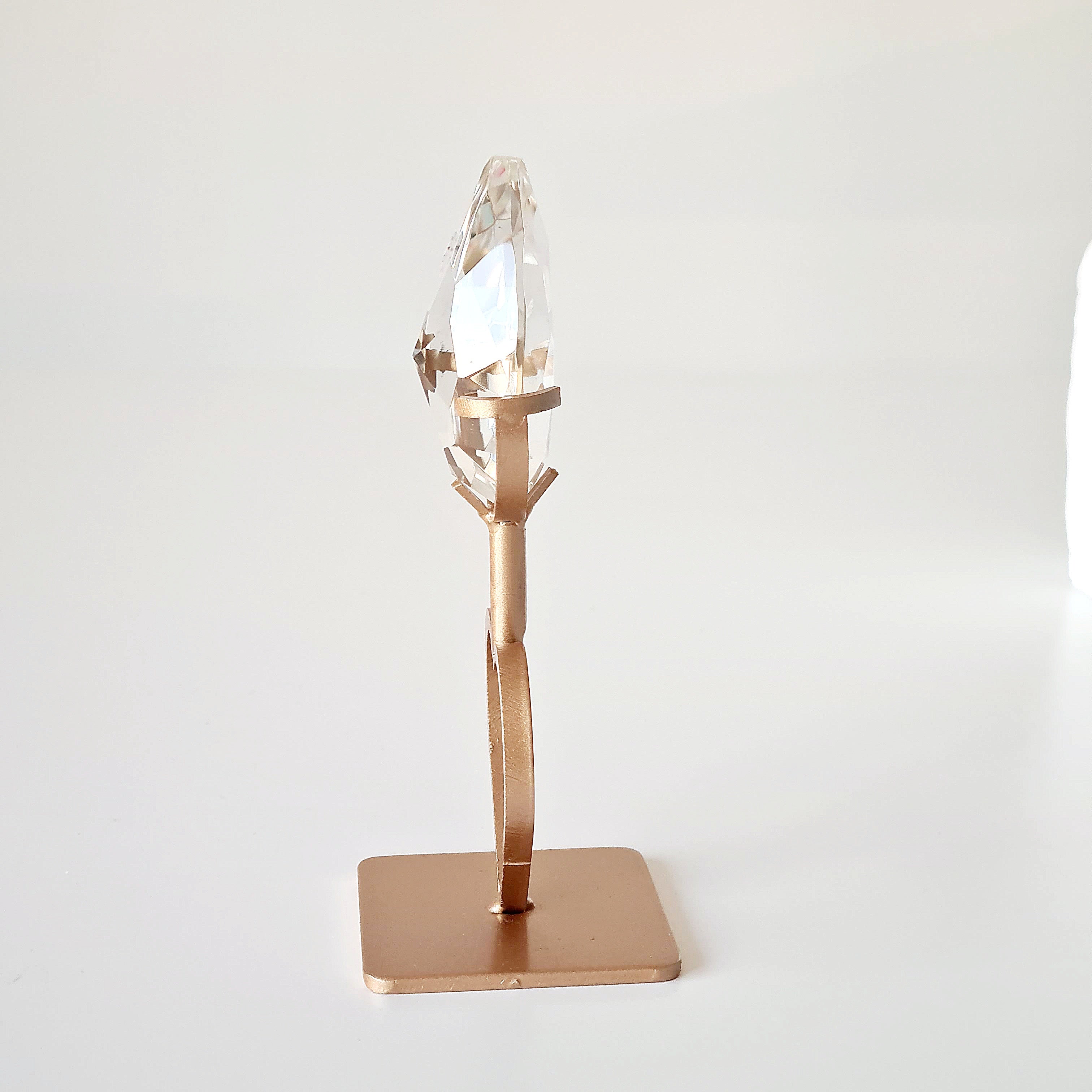 Heavenly Clear Quartz Faceted Gem | Appx 12.5 with stand