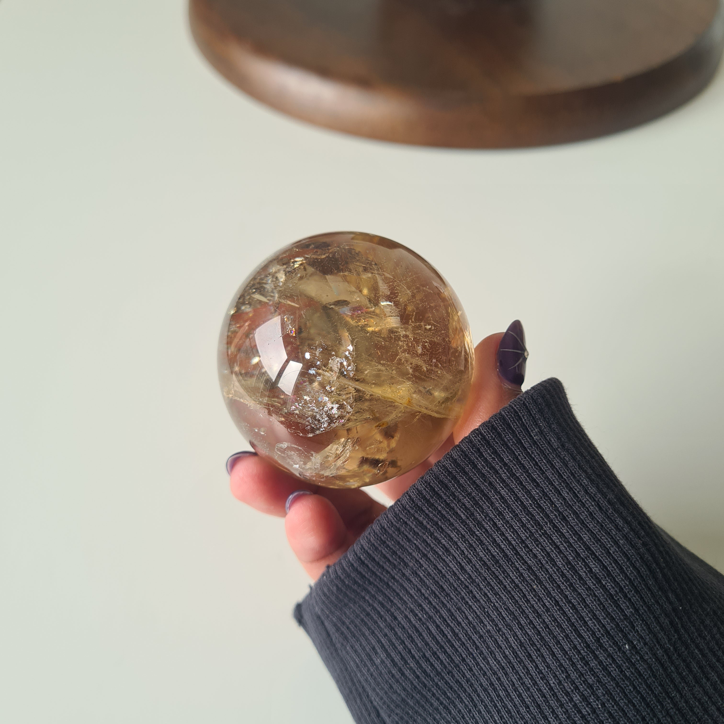 Citrine Sphere | A | 228 g | 5 cm