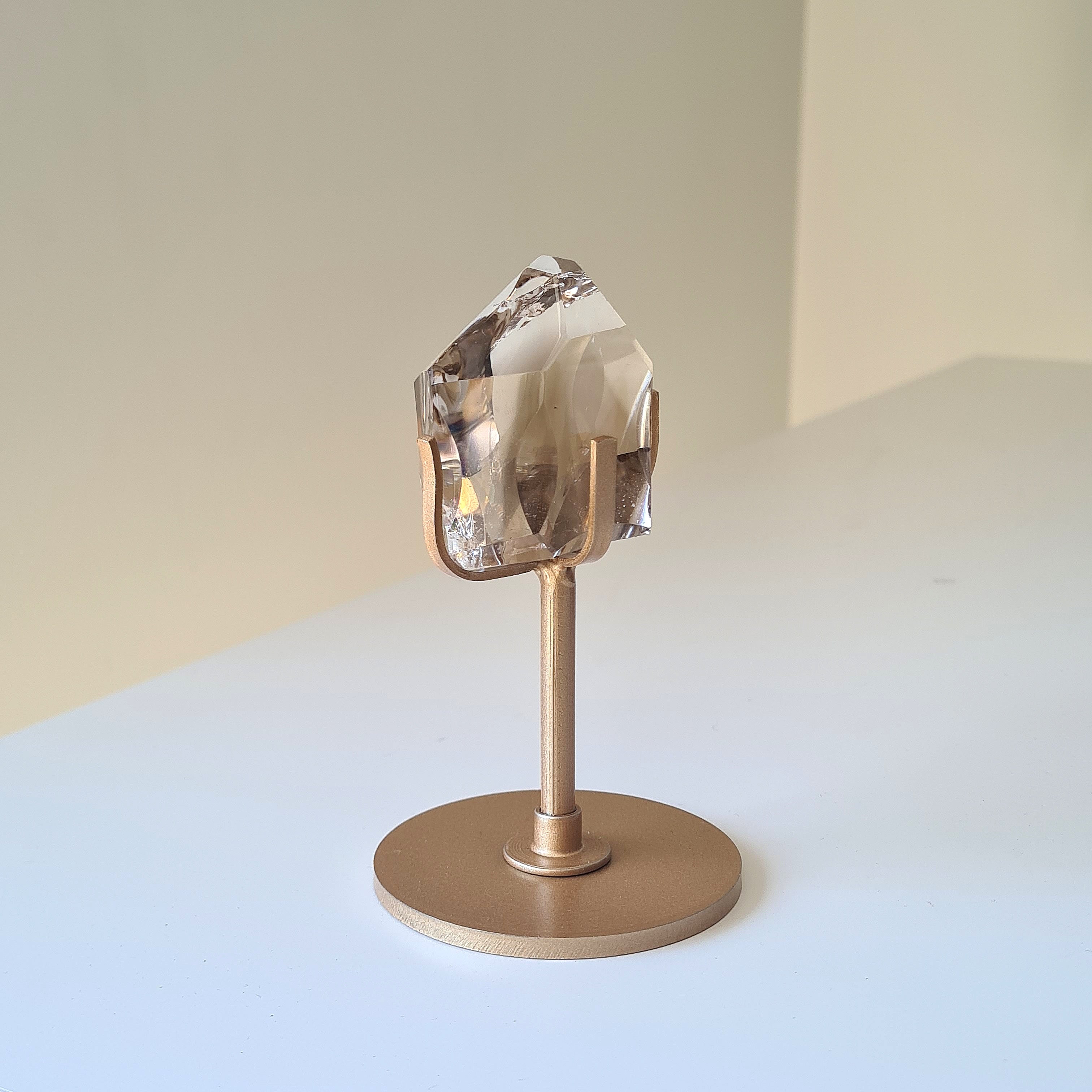 Gemmy Smokey Quartz on Custom Stand | Appx 4.5 cm gem