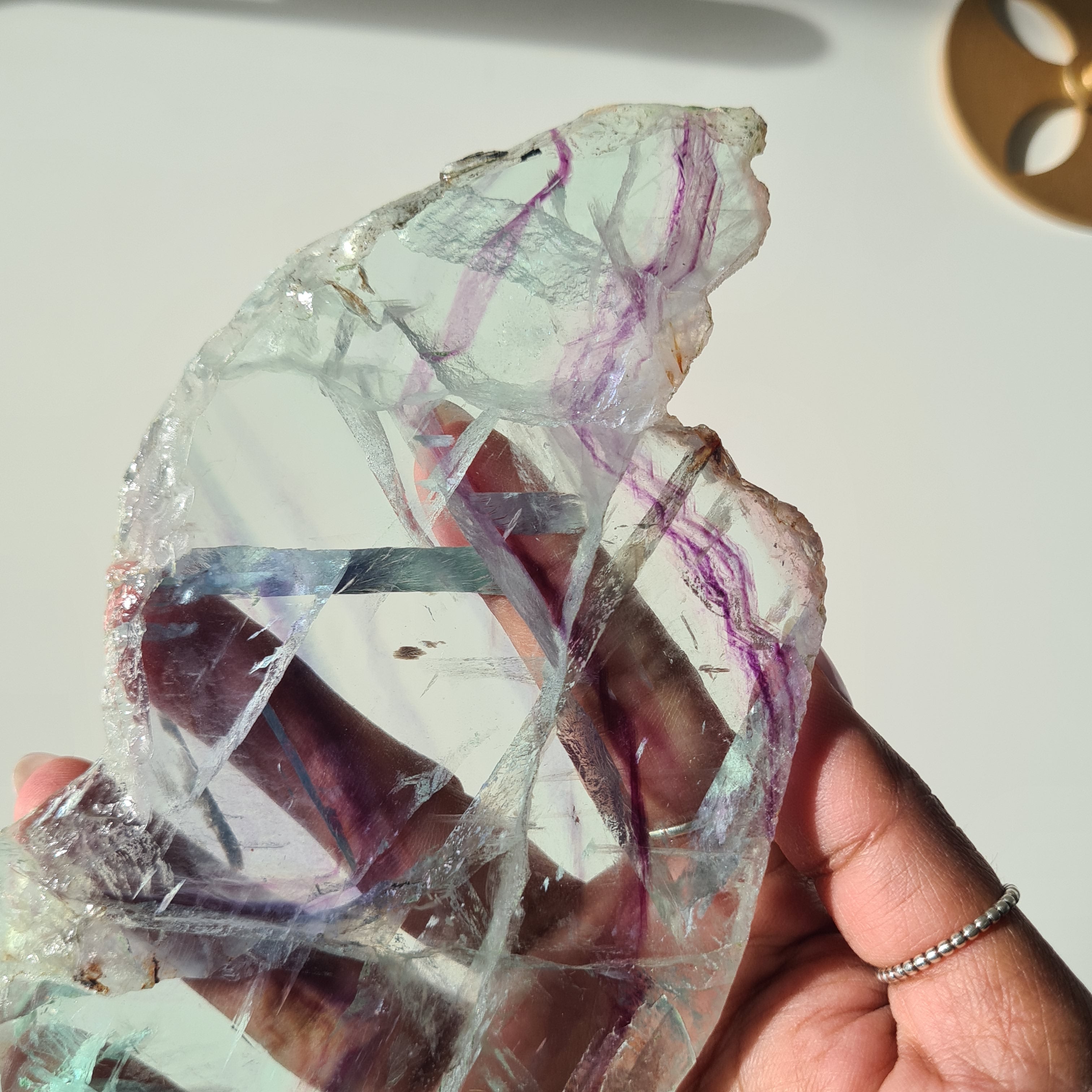 Fluorite Dream Portal On Custom Stand | 25 cm tall with stand