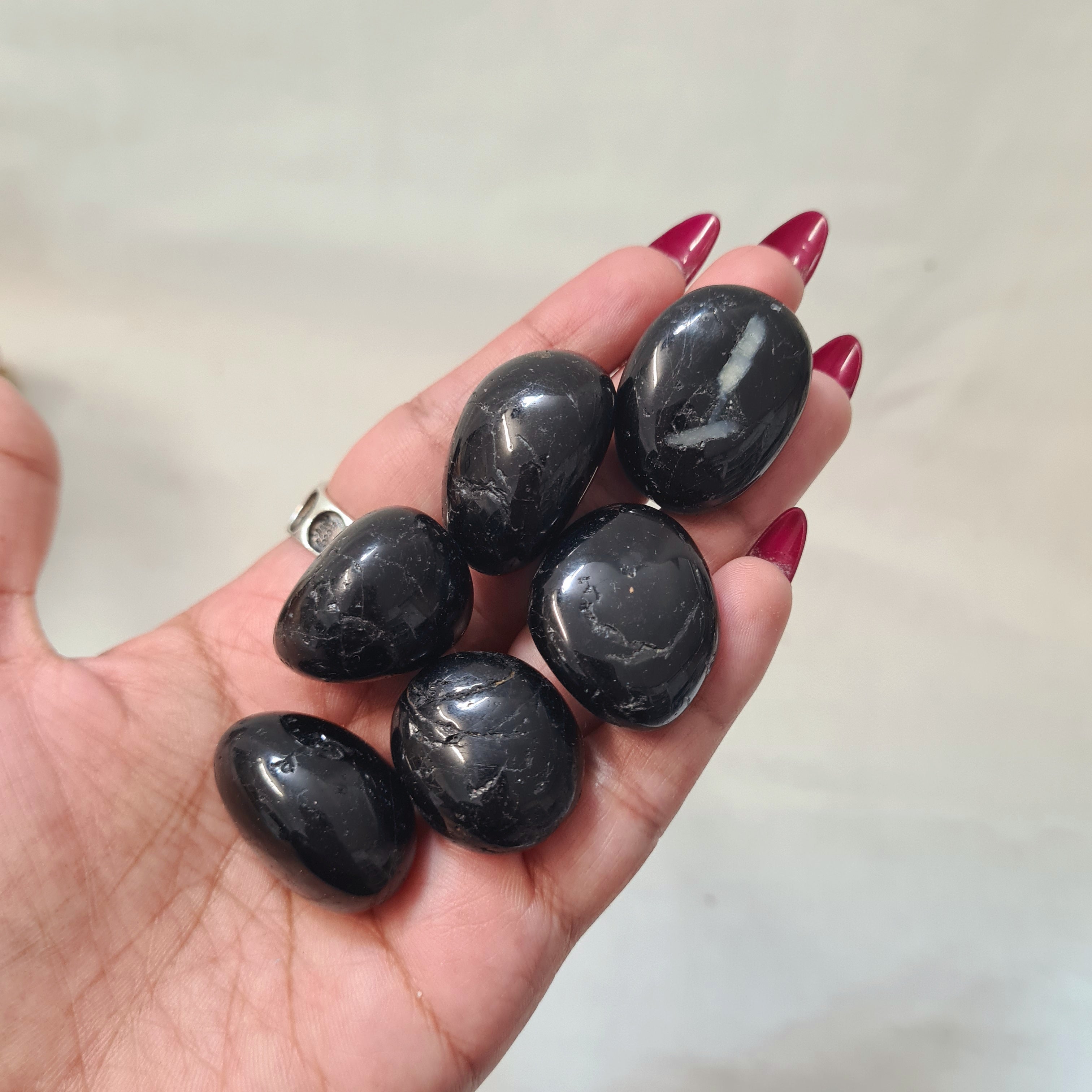 Black Tourmaline Tumble | 1 Piece | 2 cm