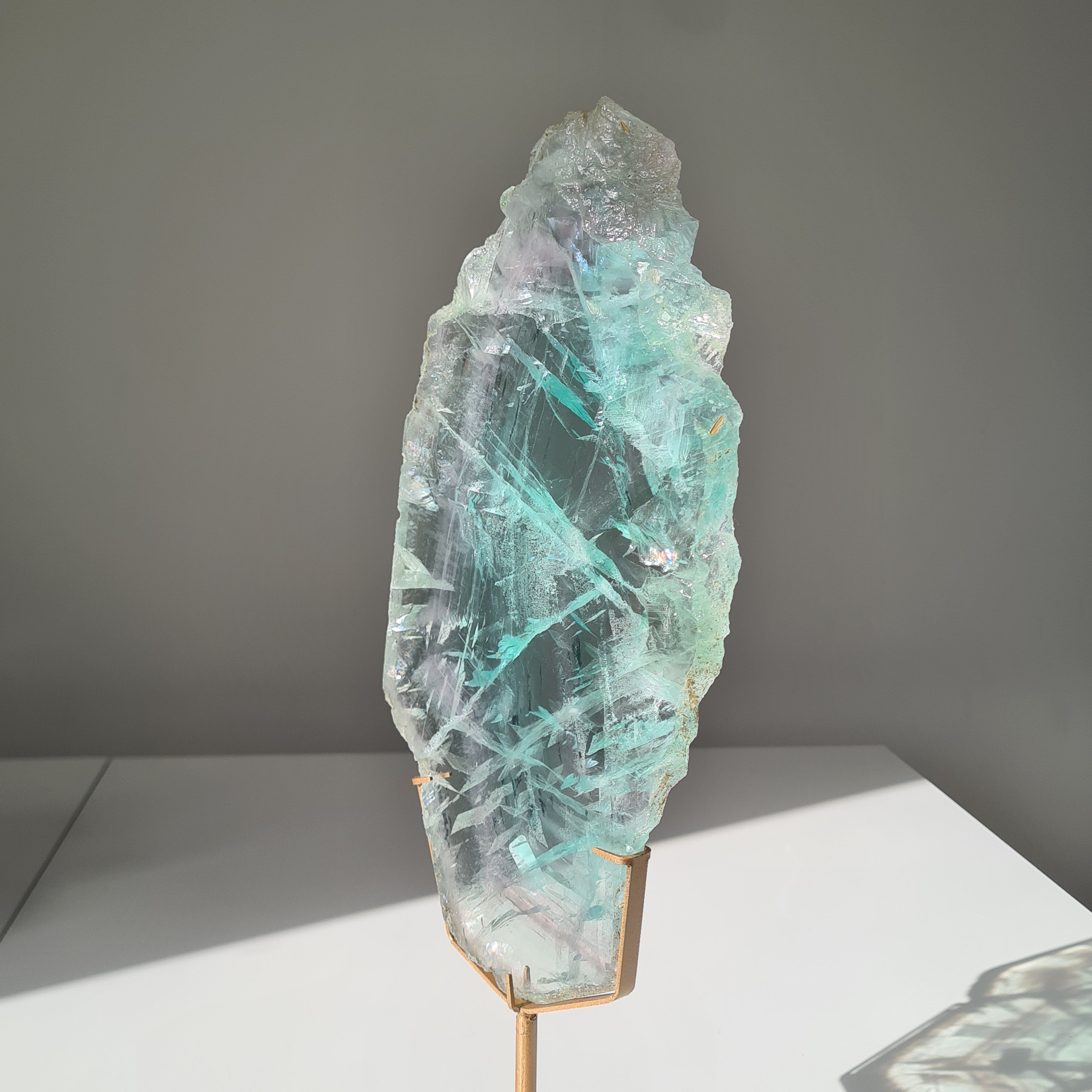 Fluorite Dream Portal On Custom Stand | 40.5 cm tall with stand