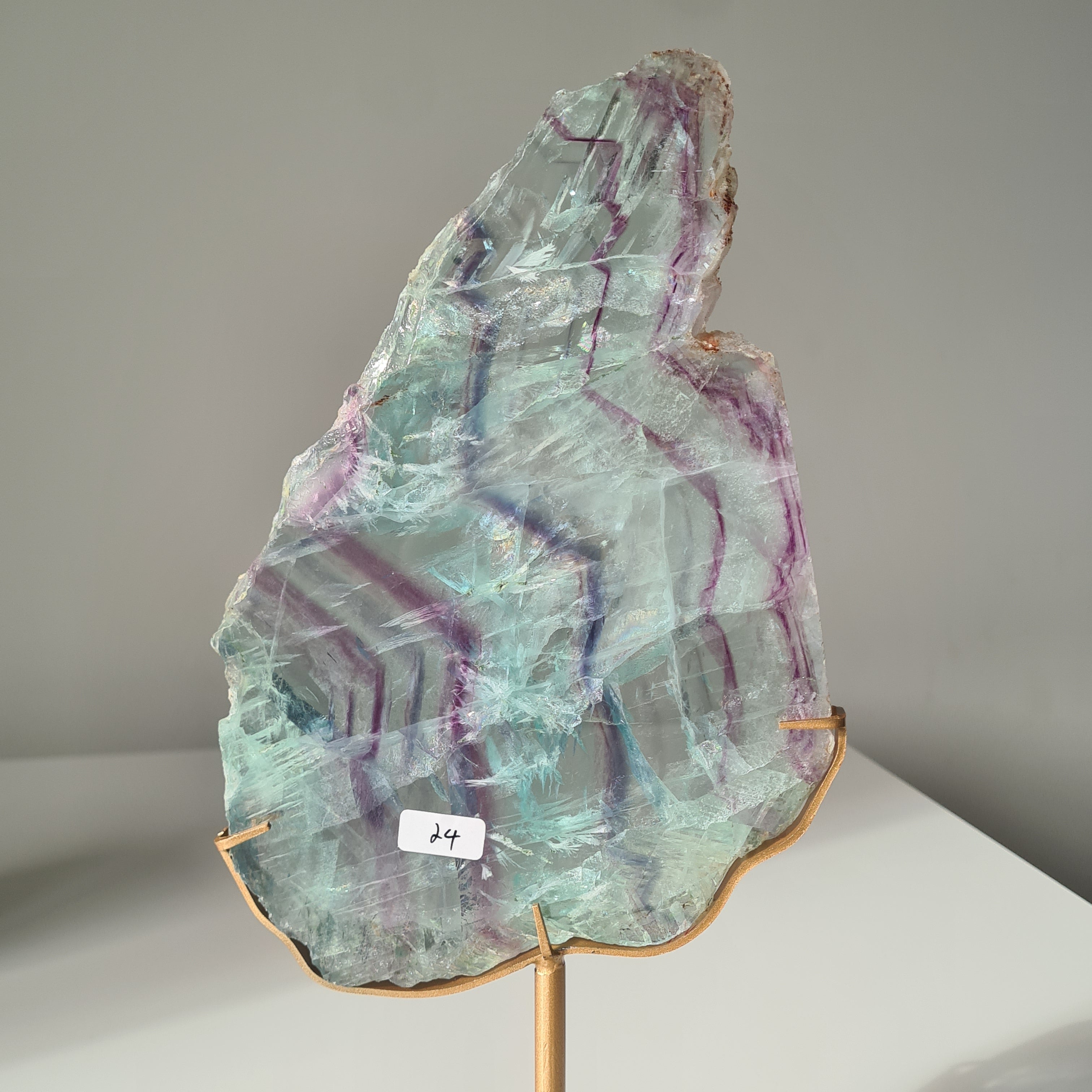 Fluorite Dream Portal On Custom Stand | 31.2 cm tall with stand