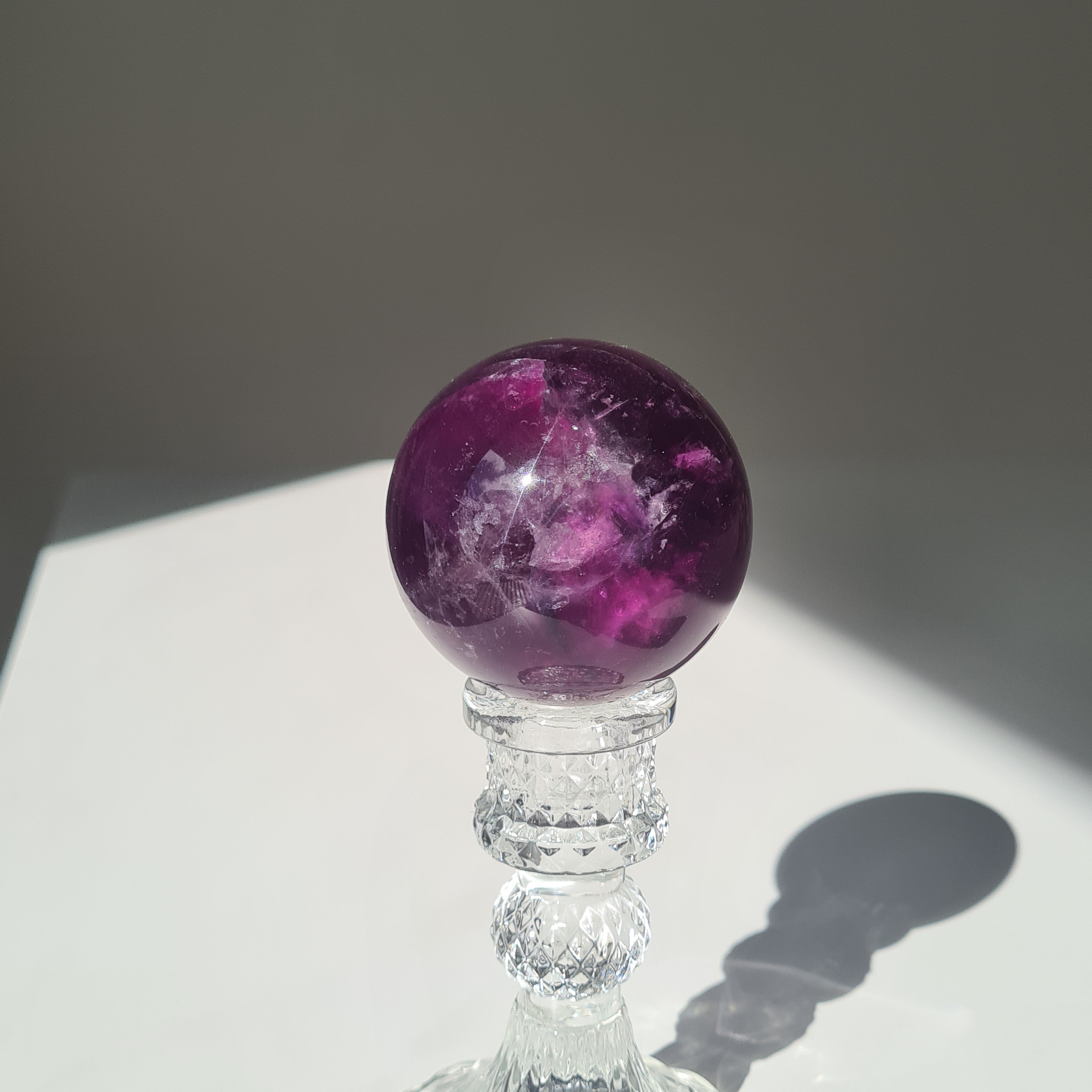 Intergalactic Fluorite with stand | B | 353 g | 5.9 cm