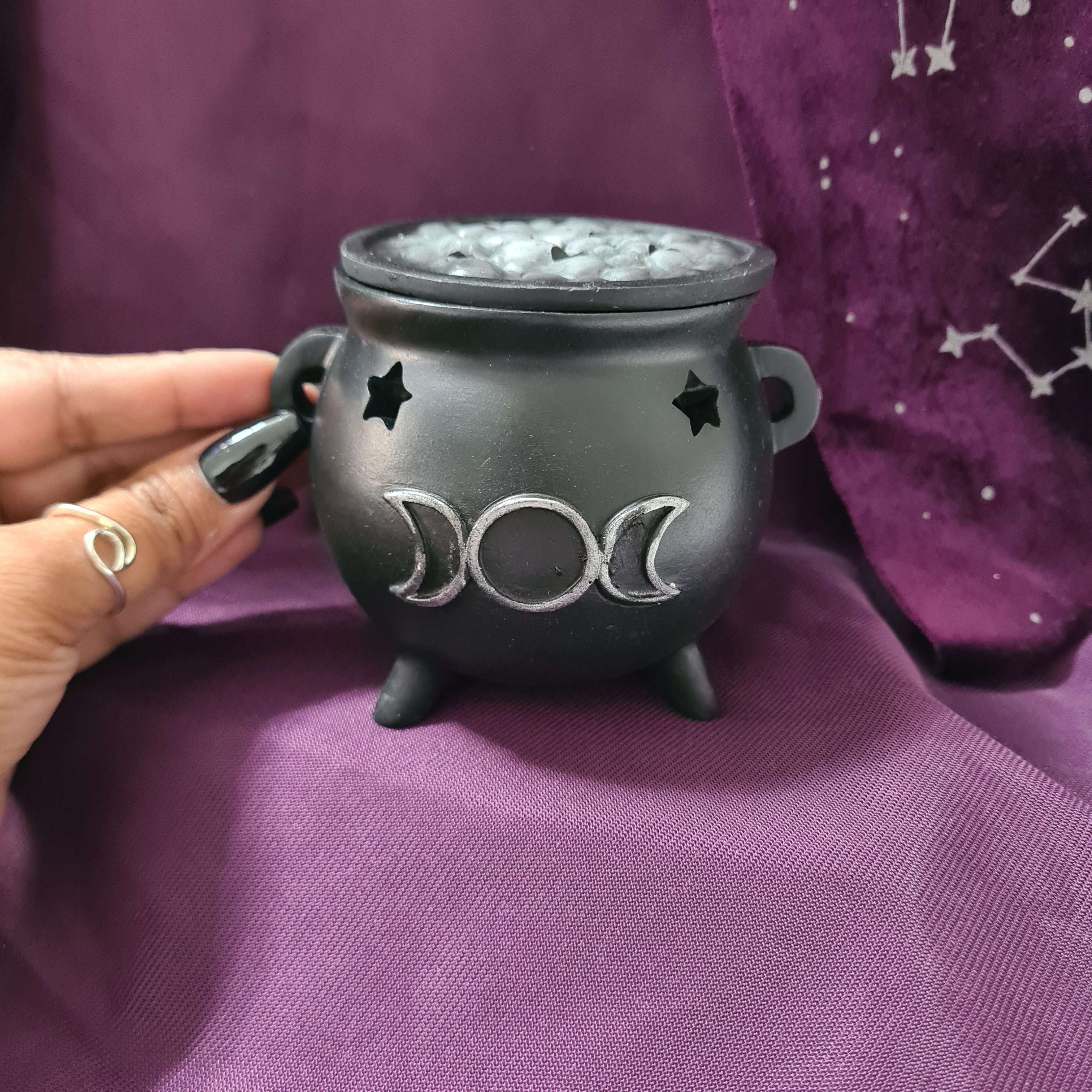 Cauldron Incense Cone Holder