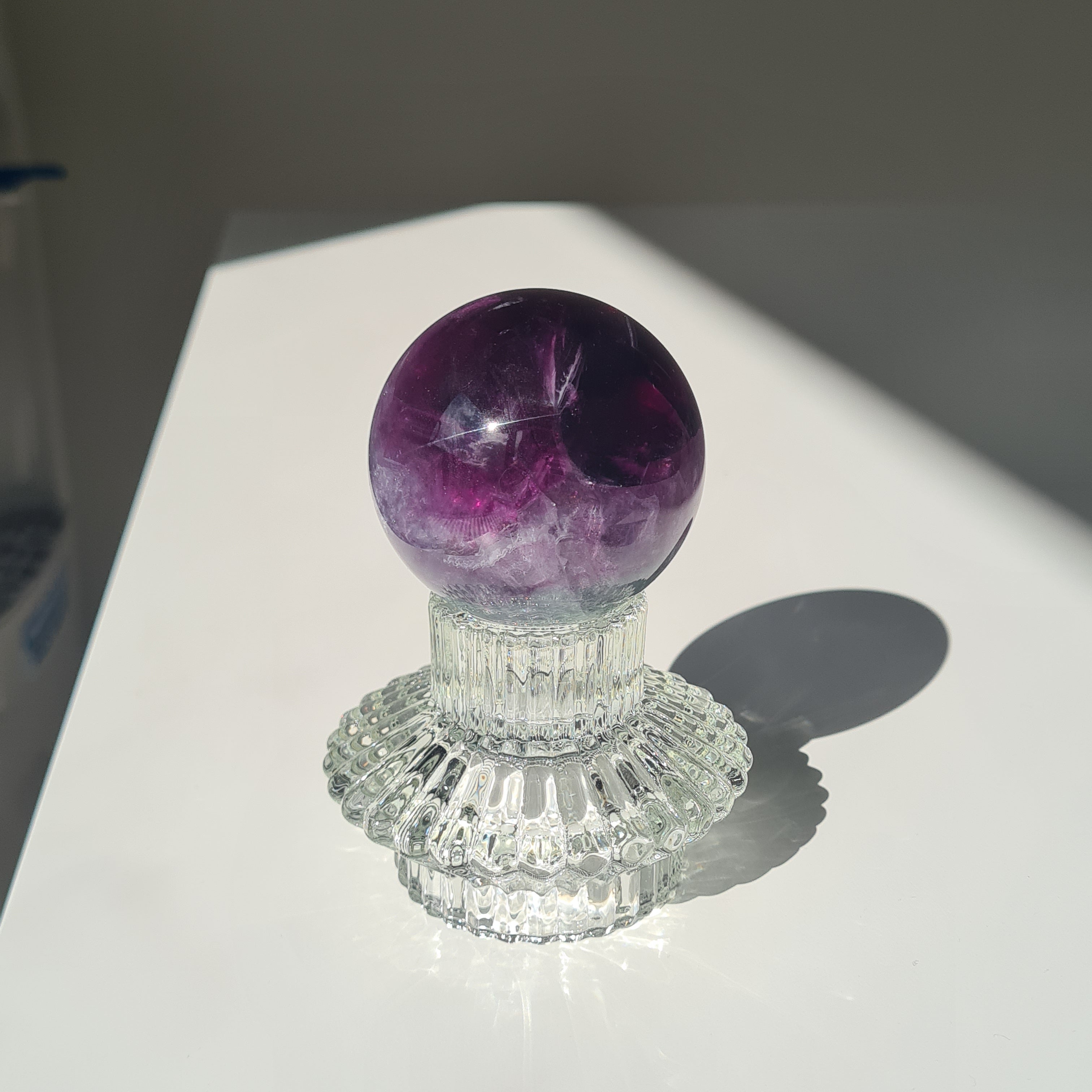 Intergalactic Fluorite with stand | I | 322g | 5.7 cm