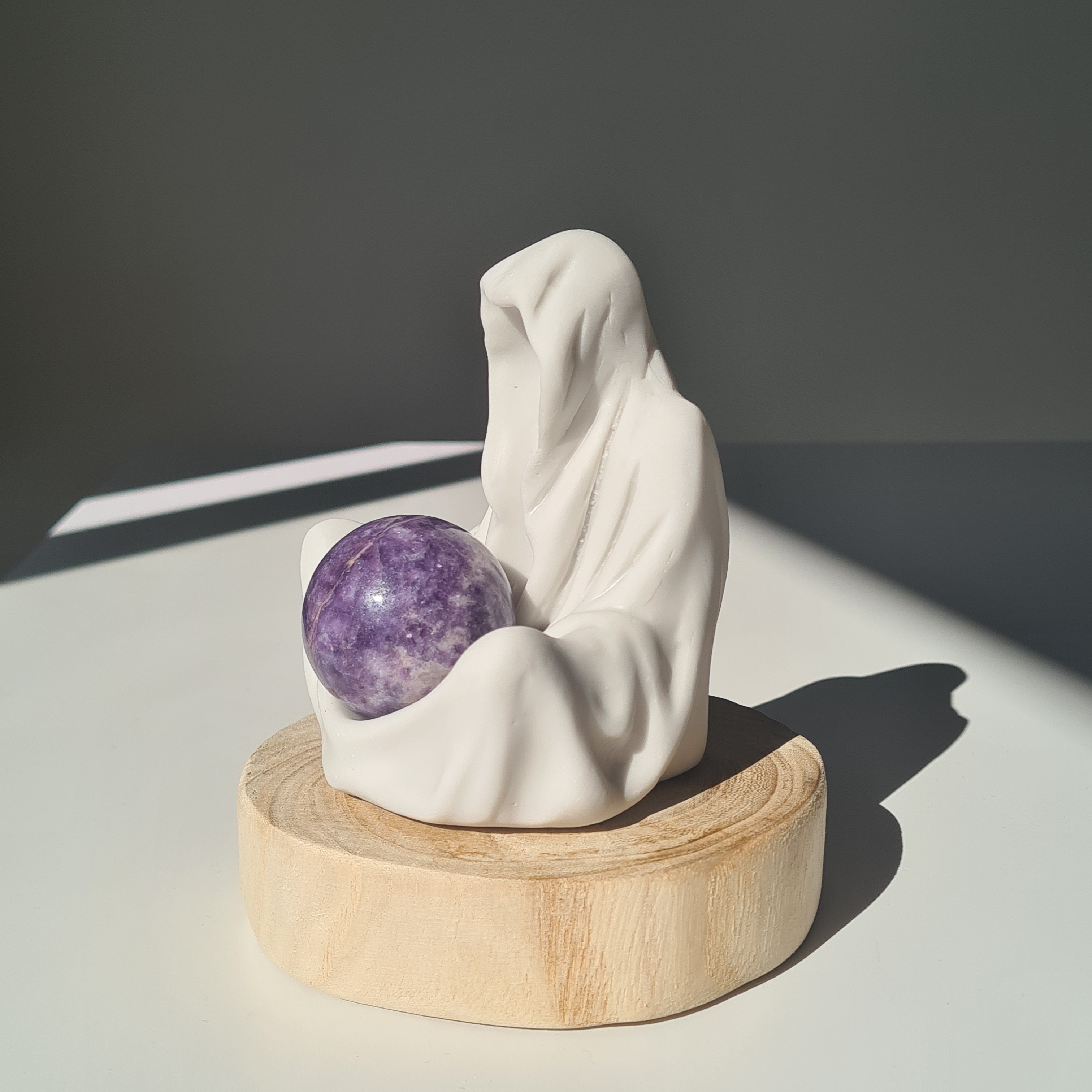 Gate Keeper with Lepidolite Sphere