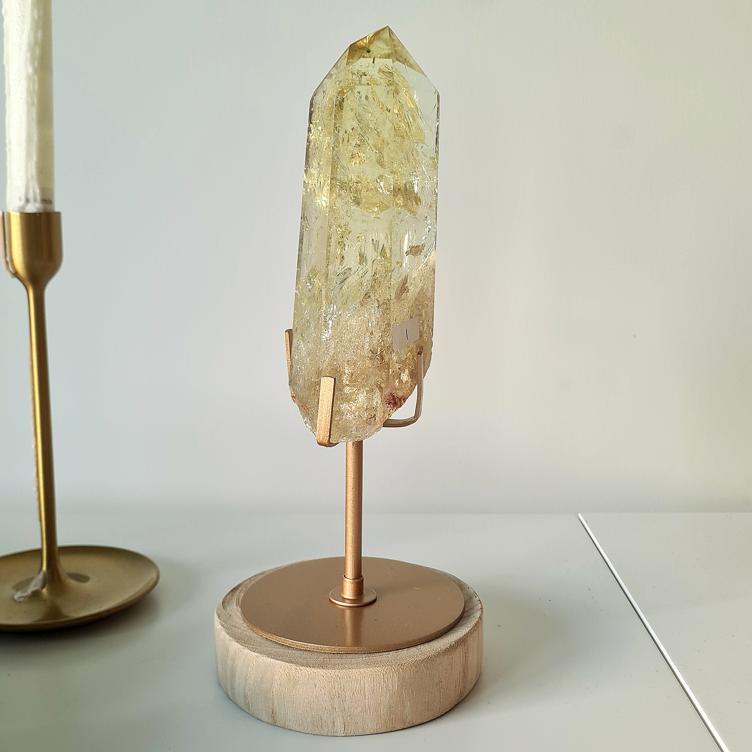 Citrine On Stand | Appx 16 cm tall