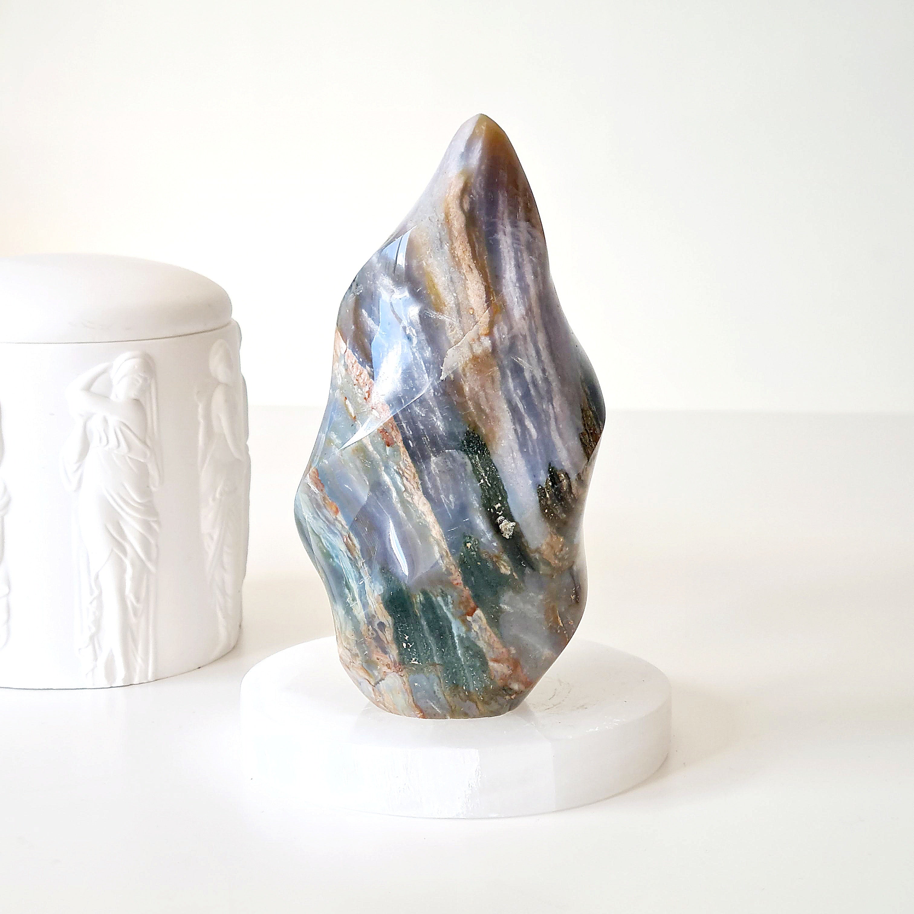 Ocean Jasper Flame | 13.3 cm tall | 618 g