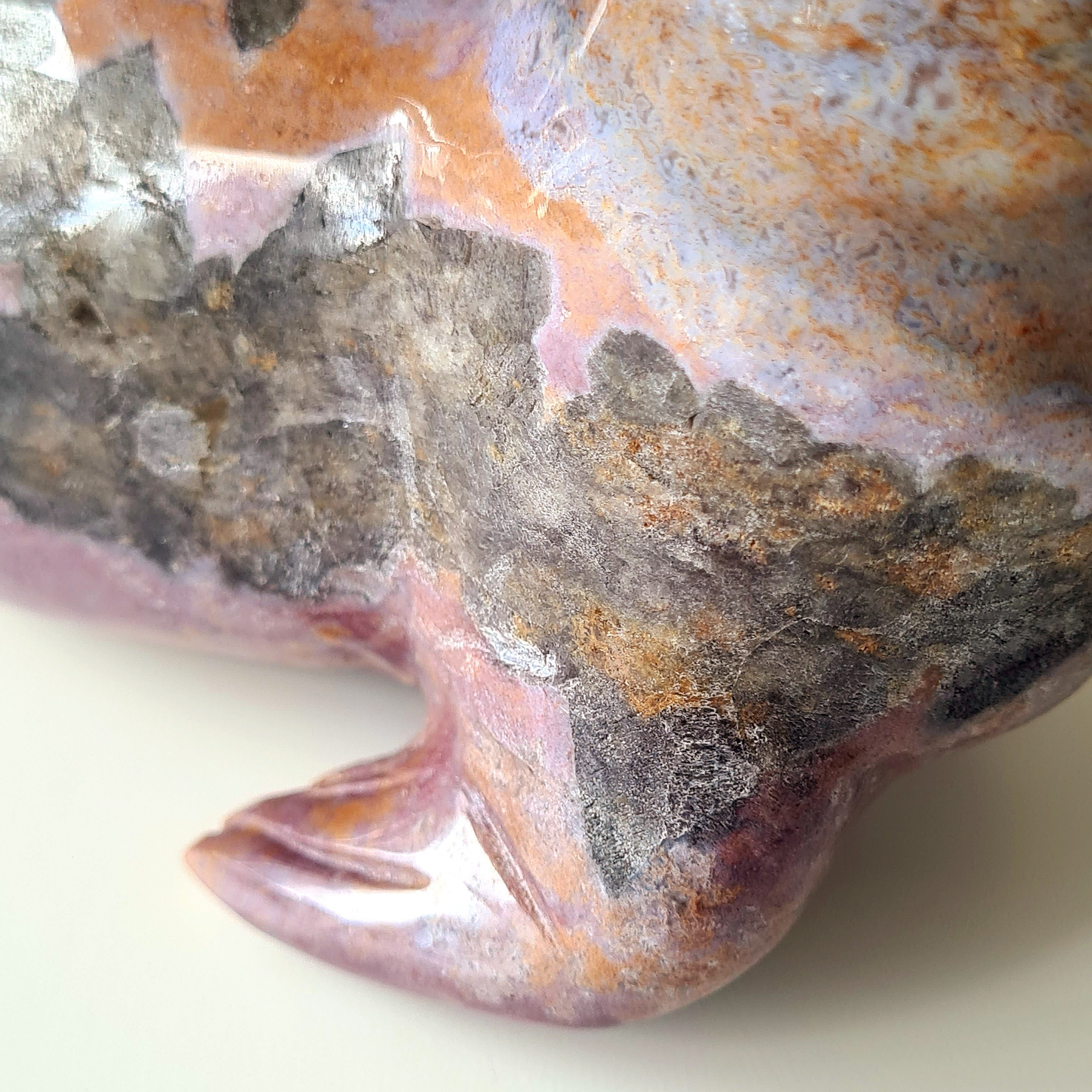 Ocean Jasper Seal Carving 🦭