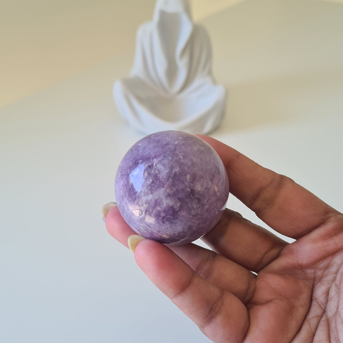 Gate Keeper with Lepidolite Sphere