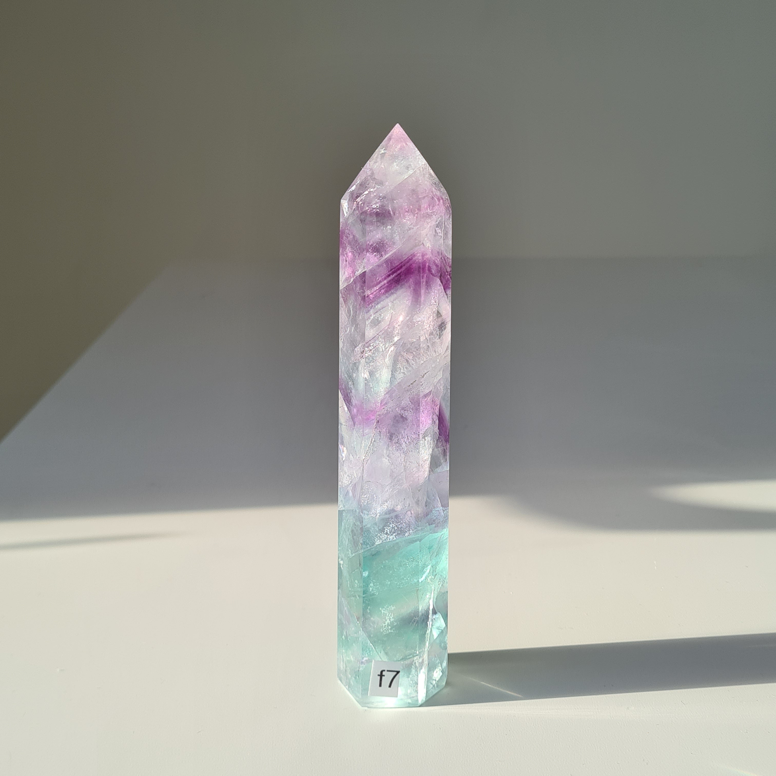 Dreamland Fluorite | f7 | 311 g | 16.5 cm tall | Spinny Bottom
