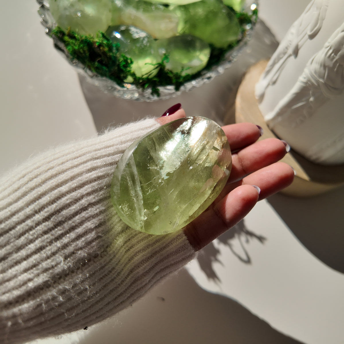 Green Fluorite Pocket Stone | E | 6.3 cm | Focus & Zen