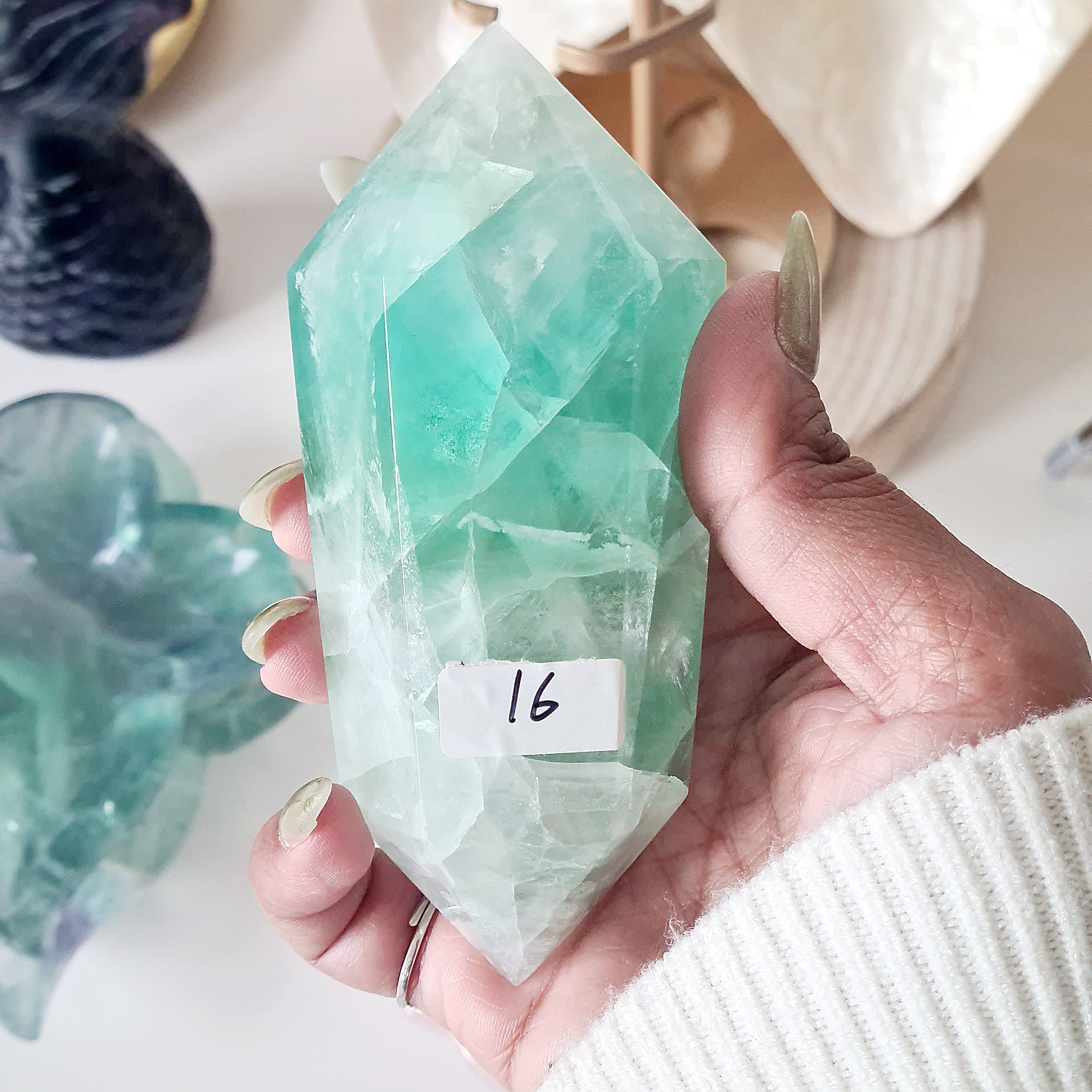 Fluorite DT with stand | B | 328 g | 10.5 cm