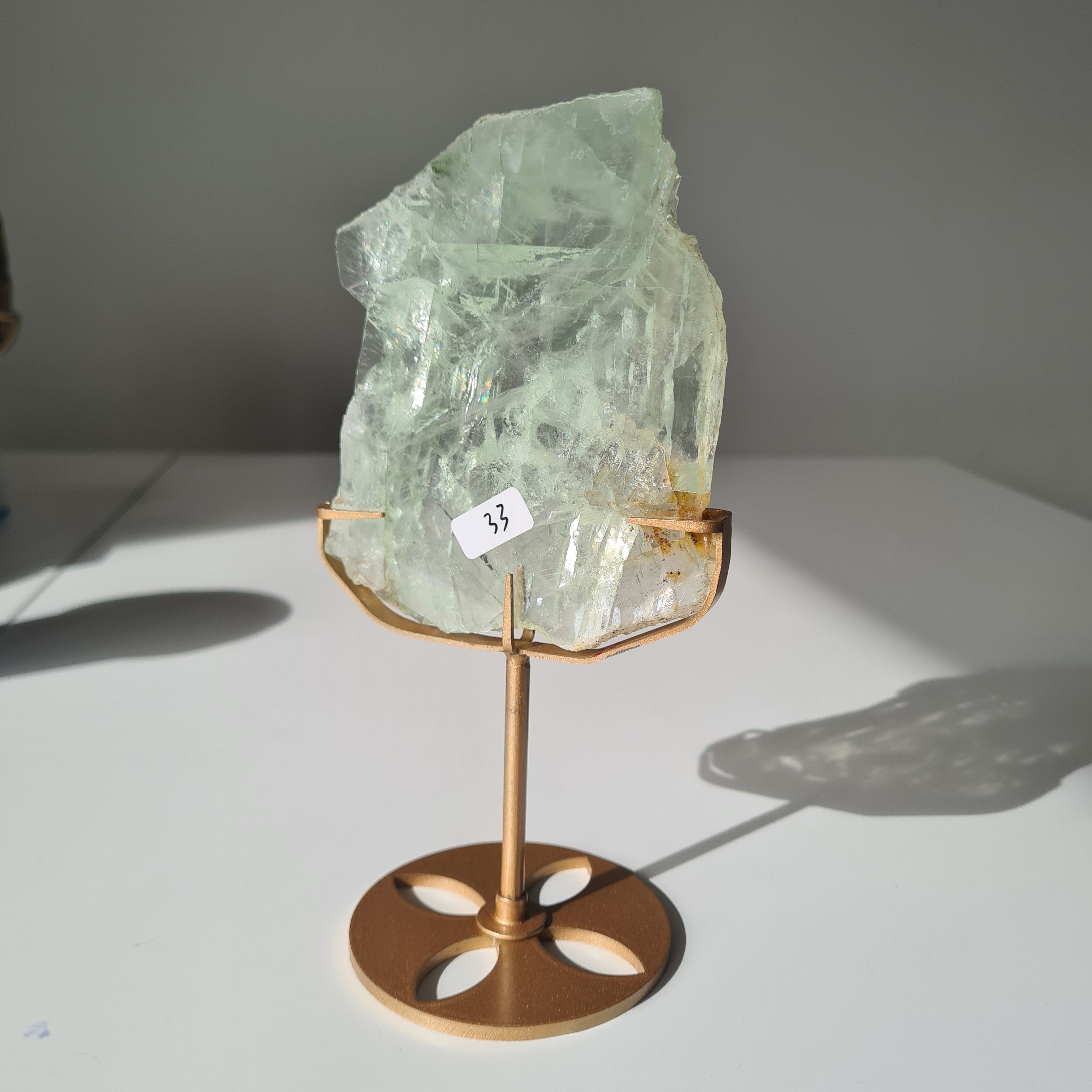 Frozen Lake of Dreams Fluorite Portal on Stand | 19 cm with stand