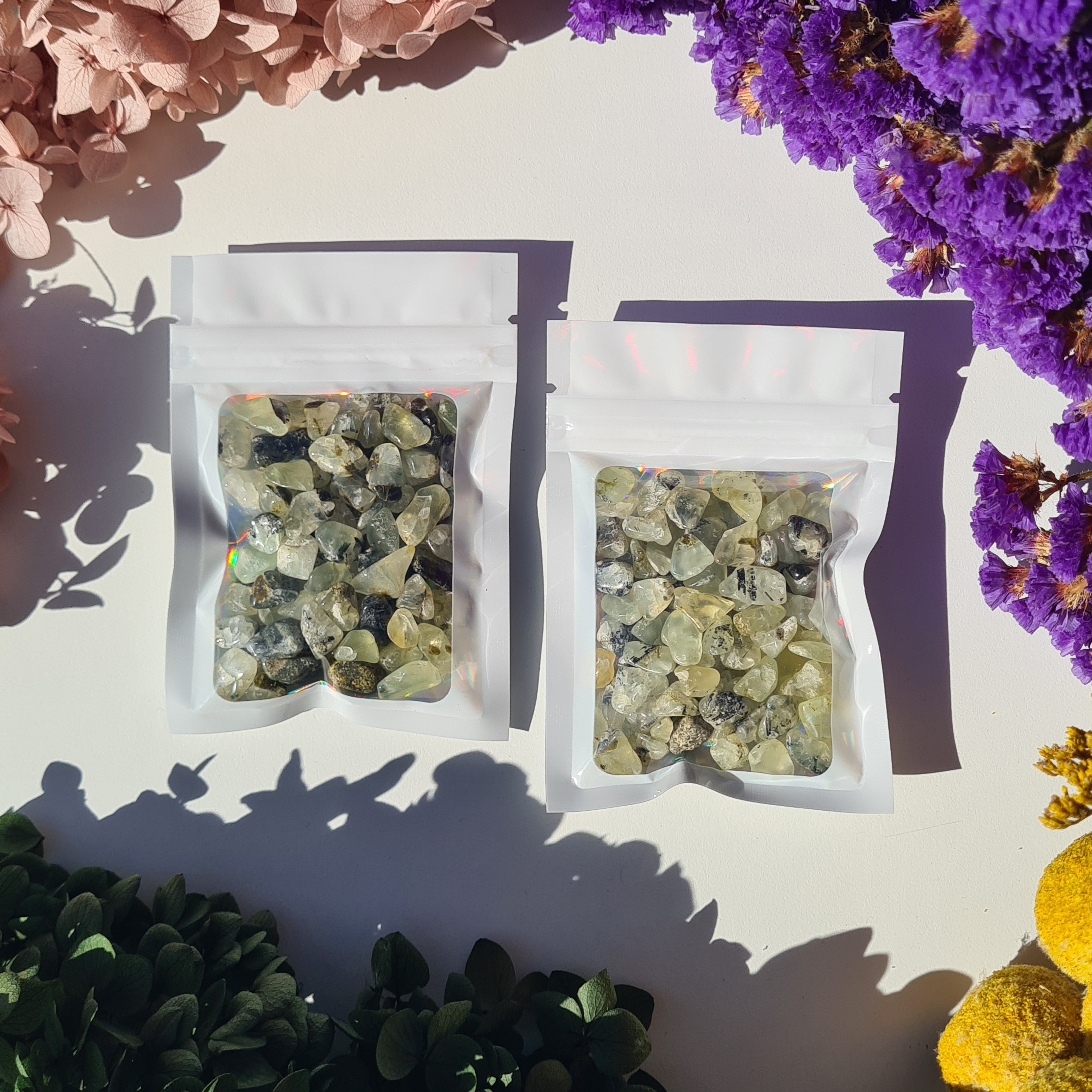 Prehnite Crystal Chips | Inner Peace  40 g