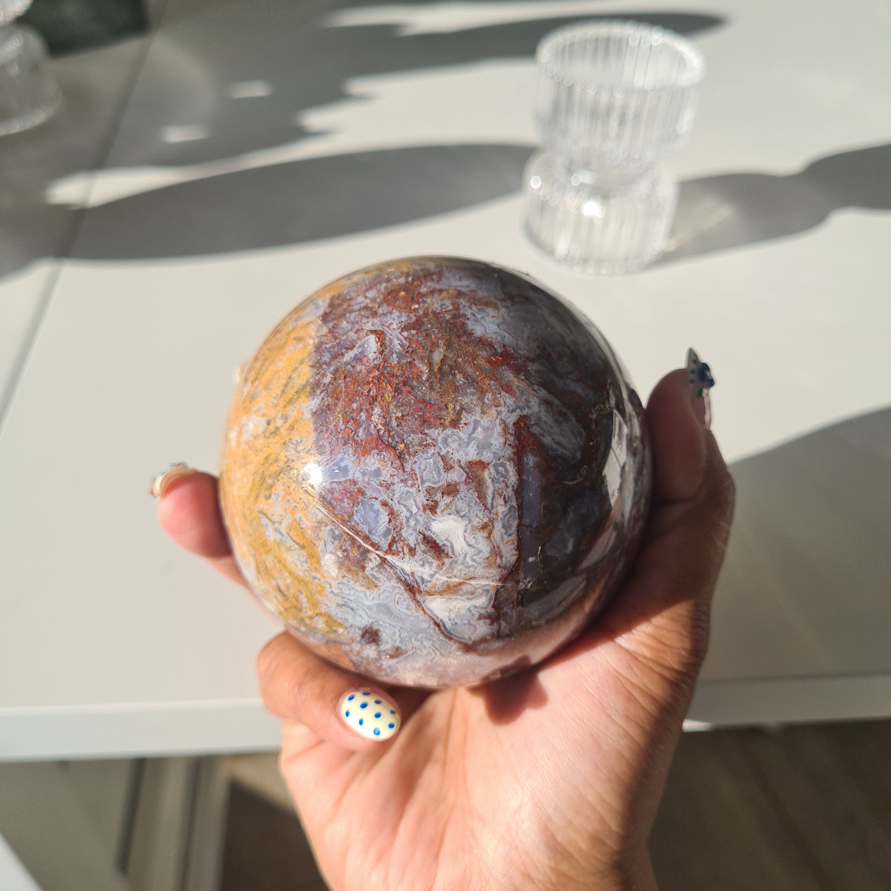 Pietersite Sphere On Stand | B