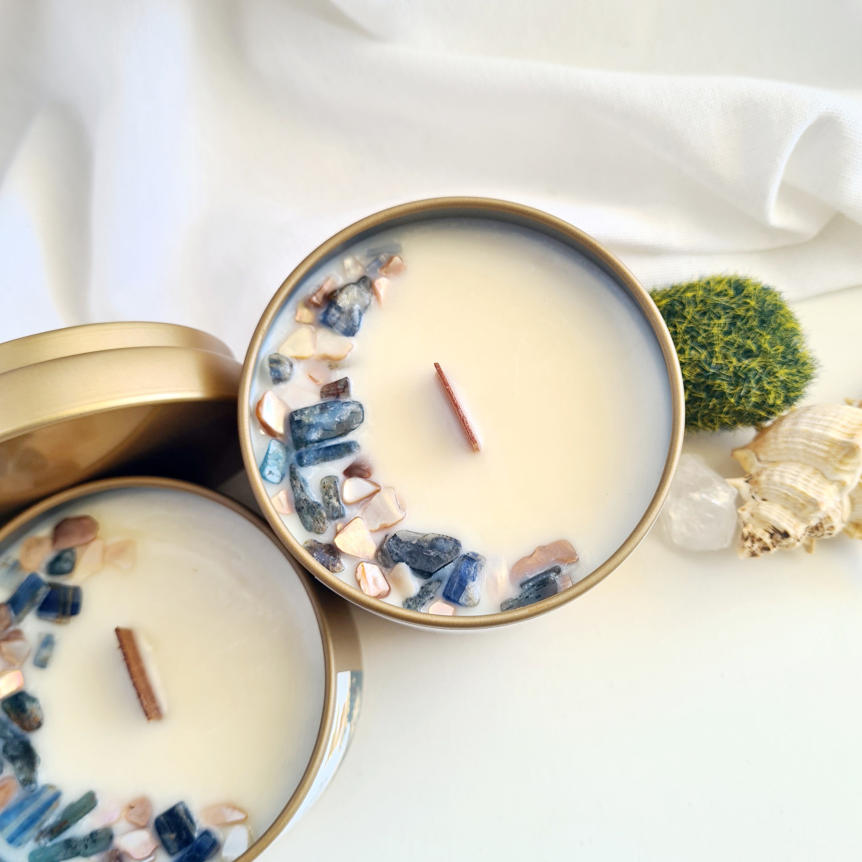 Cleansing Crystal Candle | Space Purification Ritual | 1 Candle