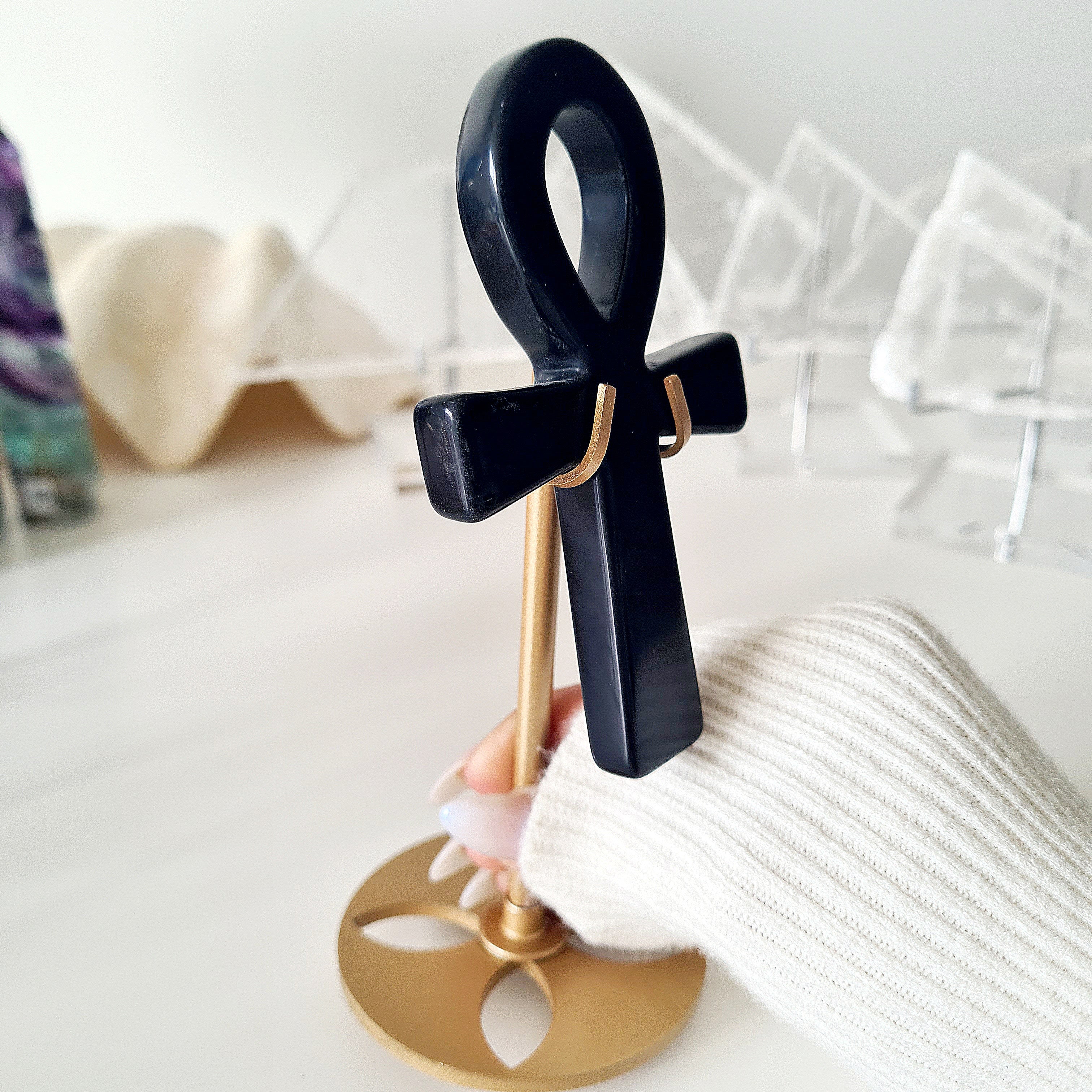 Black Onyx | Ankh | Divine Protection | A