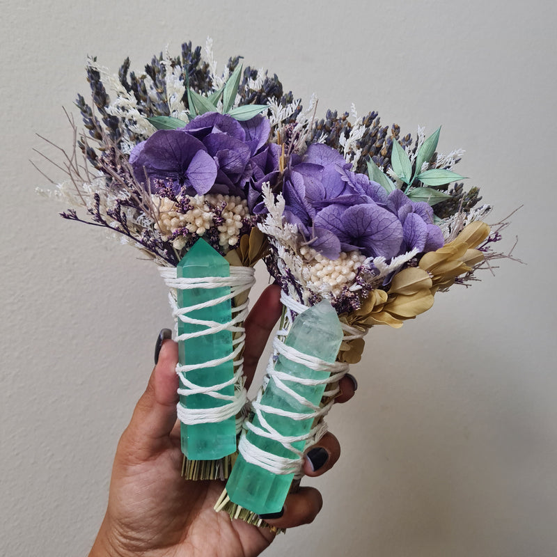 'Clarity and Zen' ~ Fluorite Flower Wand