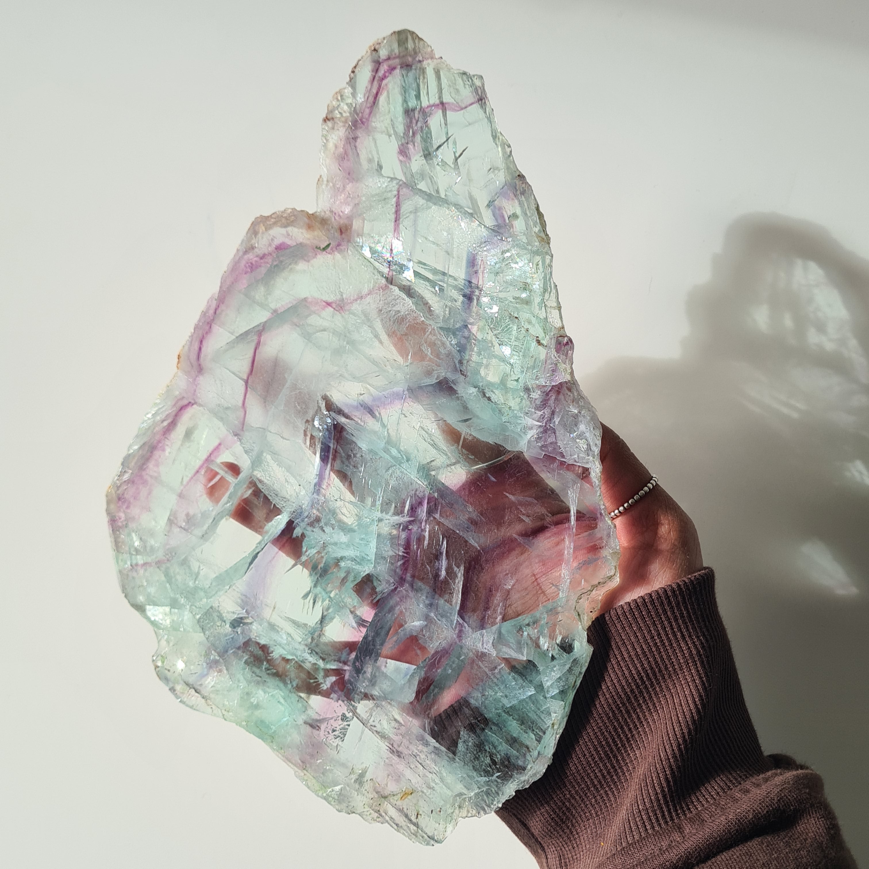 Fluorite Dream Portal On Custom Stand | 31.2 cm tall with stand