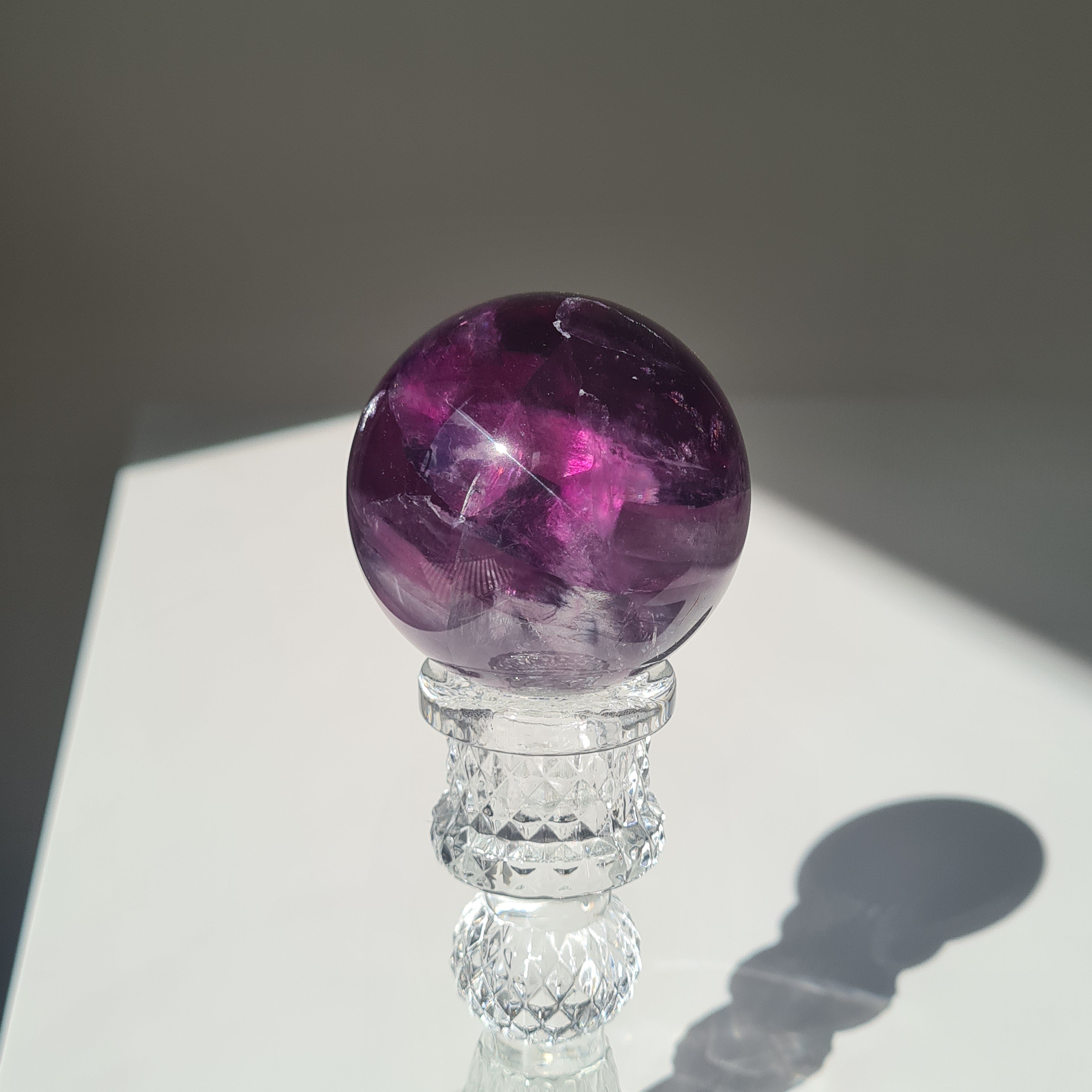 Intergalactic Fluorite with stand | C | 267 g | 5.4 cm