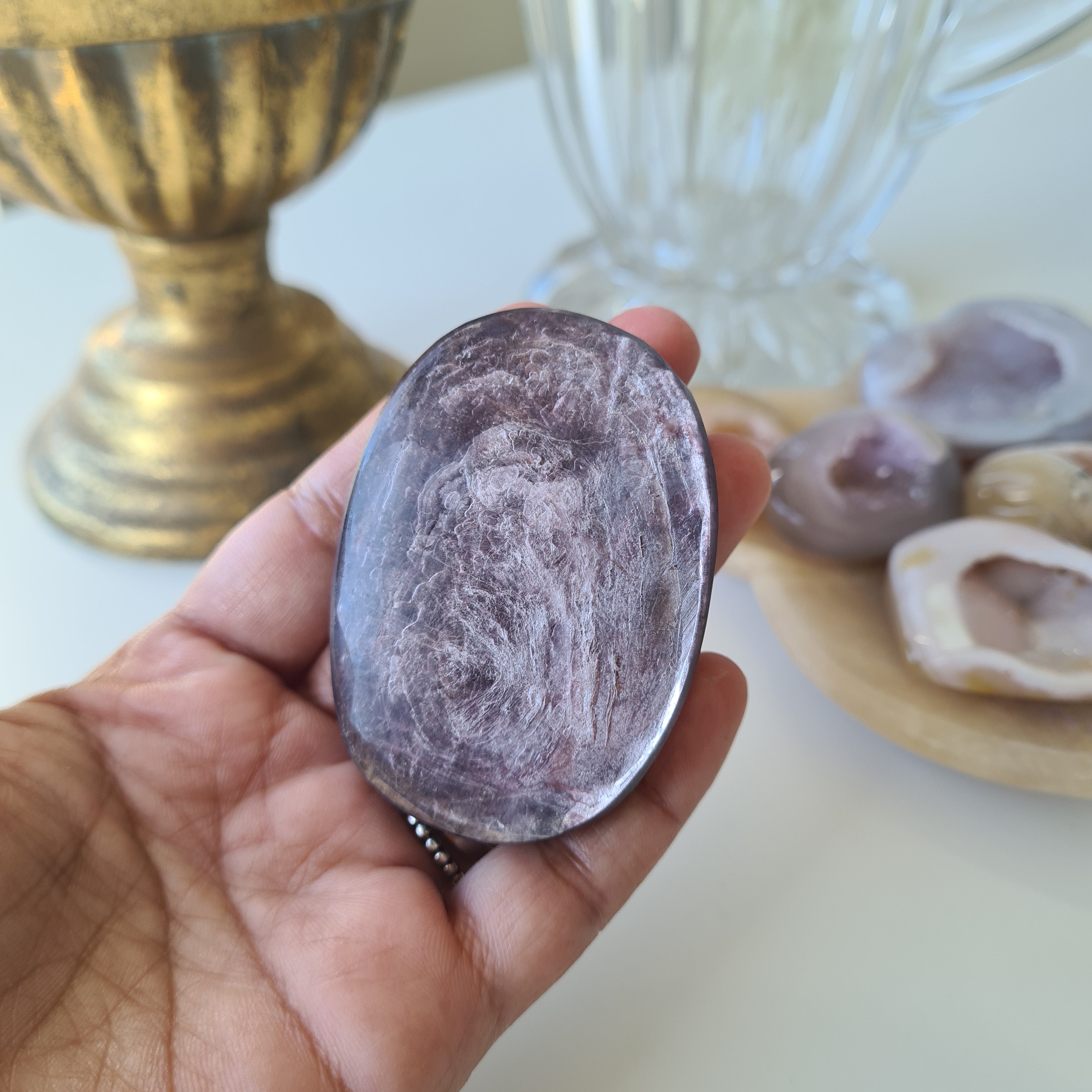 Lepidolite Palm