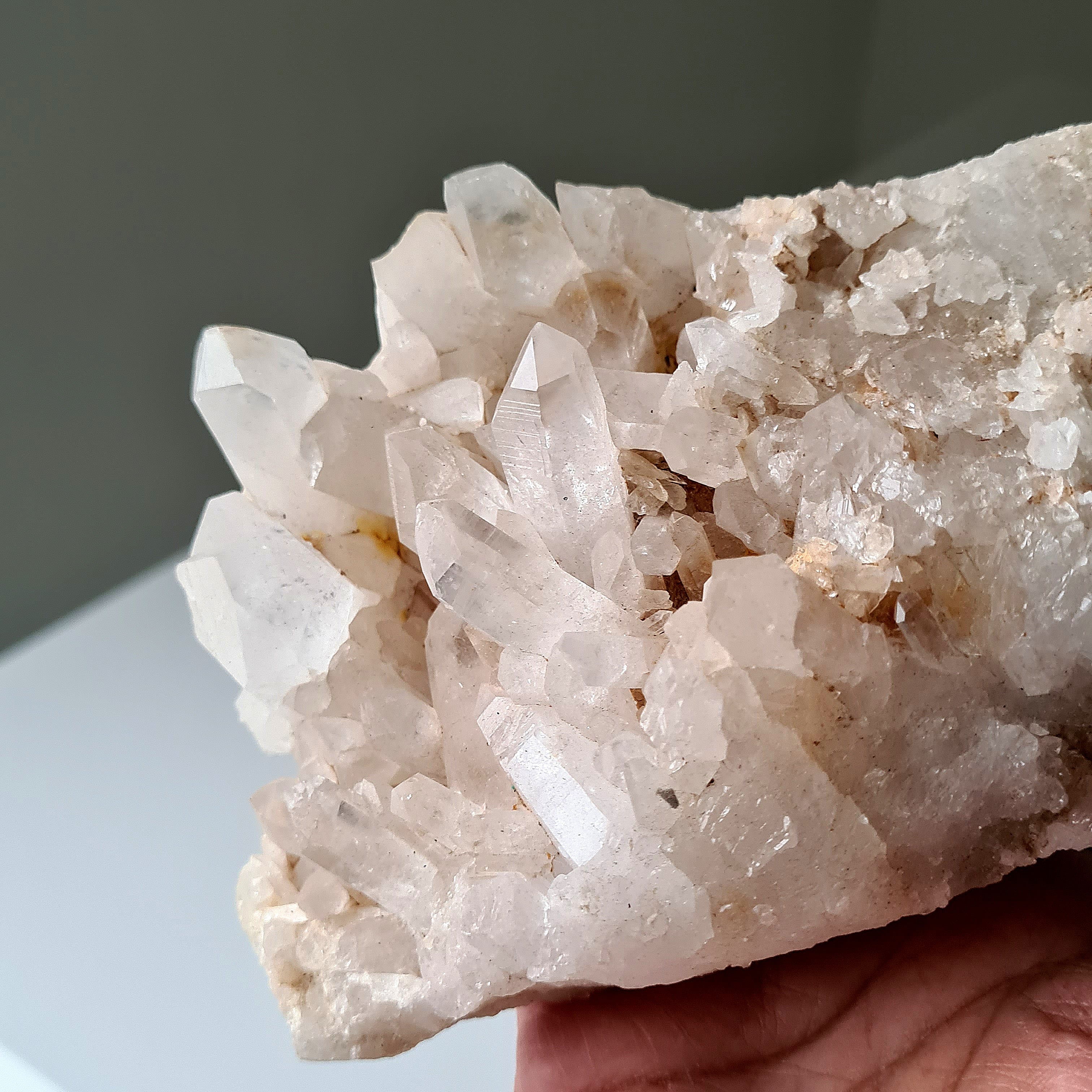 Earthy Clear Quartz Cluster | B